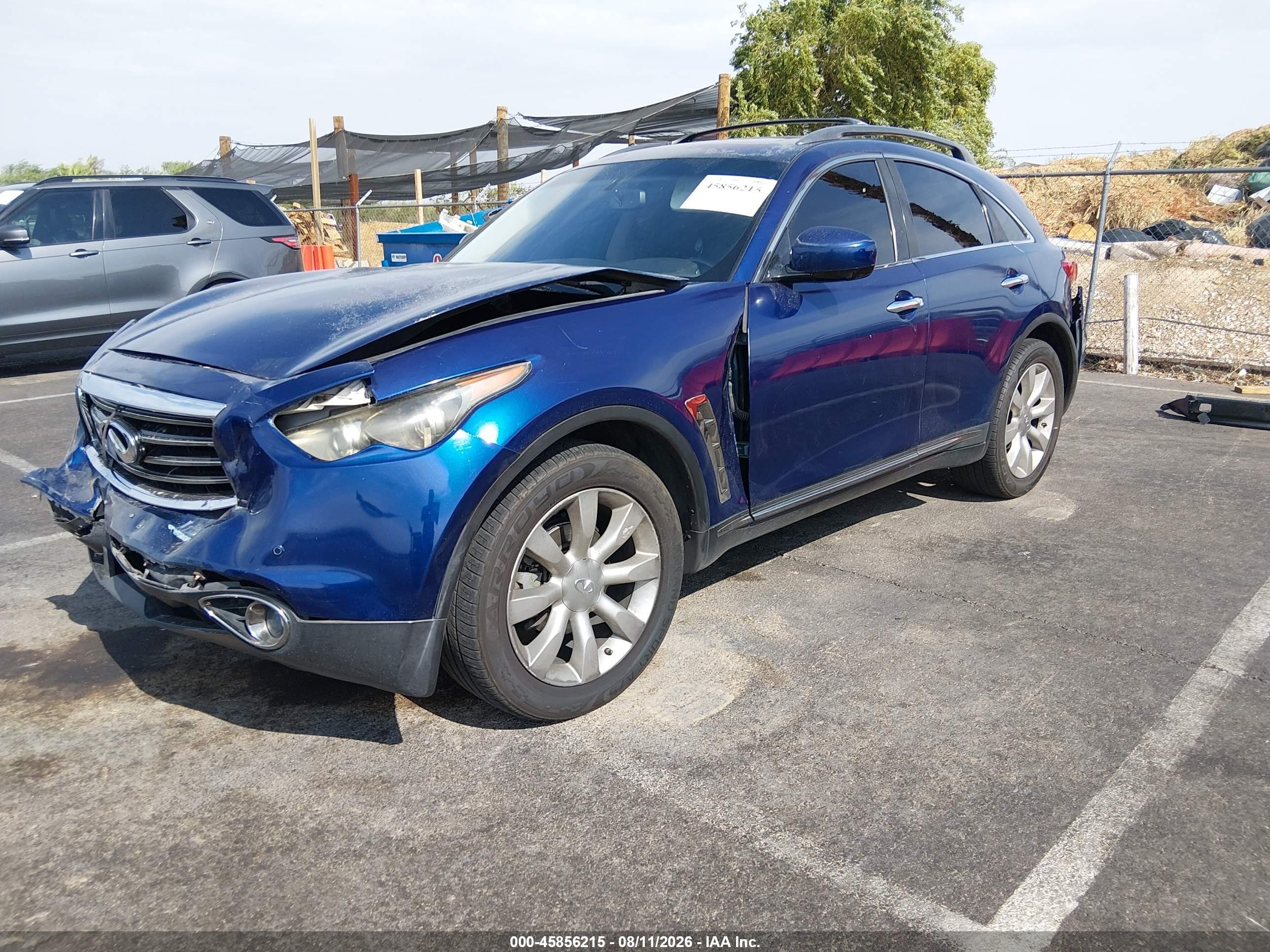 2012 Infiniti Fx35 Limited Edition Blue vin: JN8AS1MW8CM151981