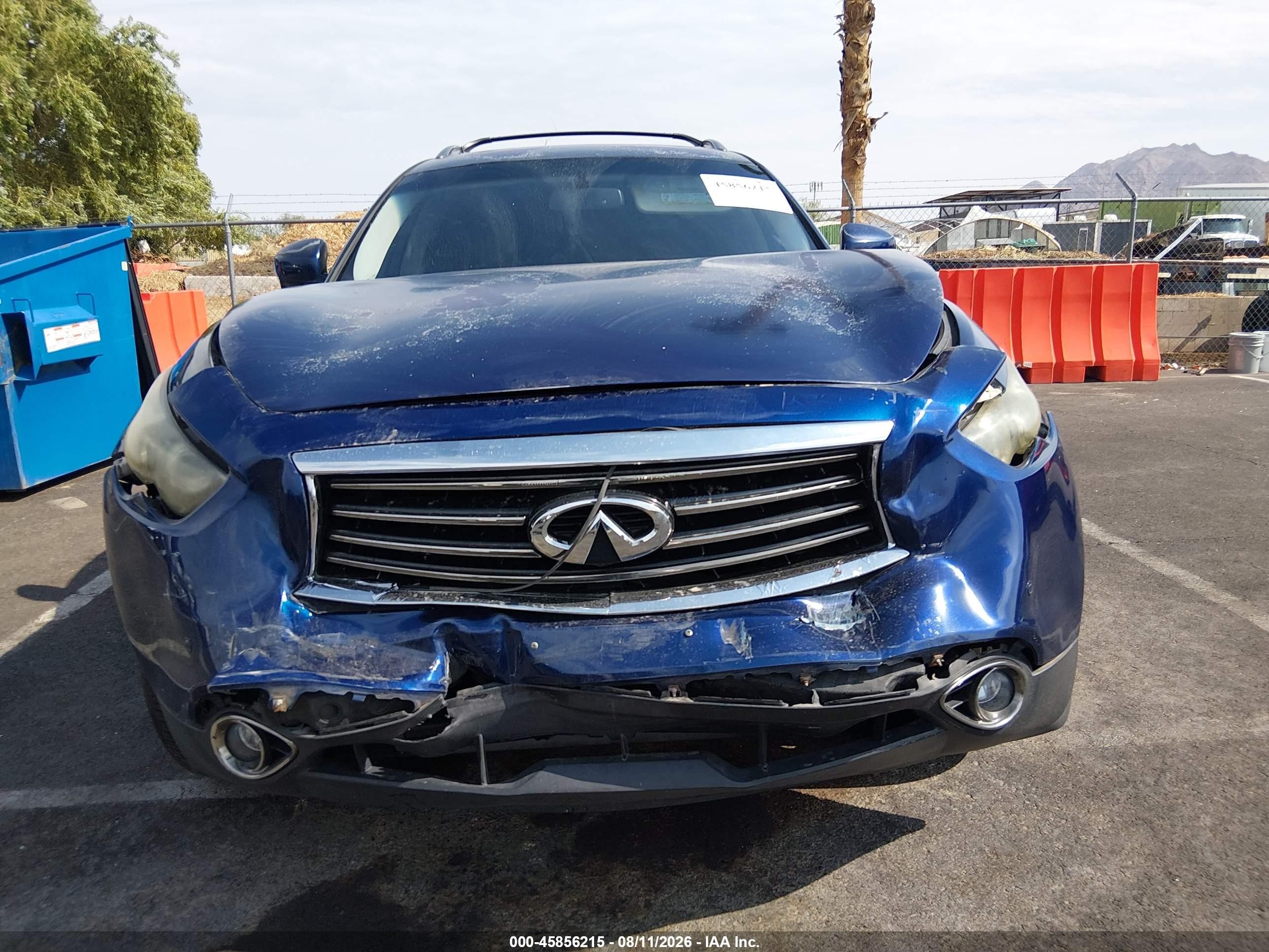 2012 Infiniti Fx35 Limited Edition Blue vin: JN8AS1MW8CM151981