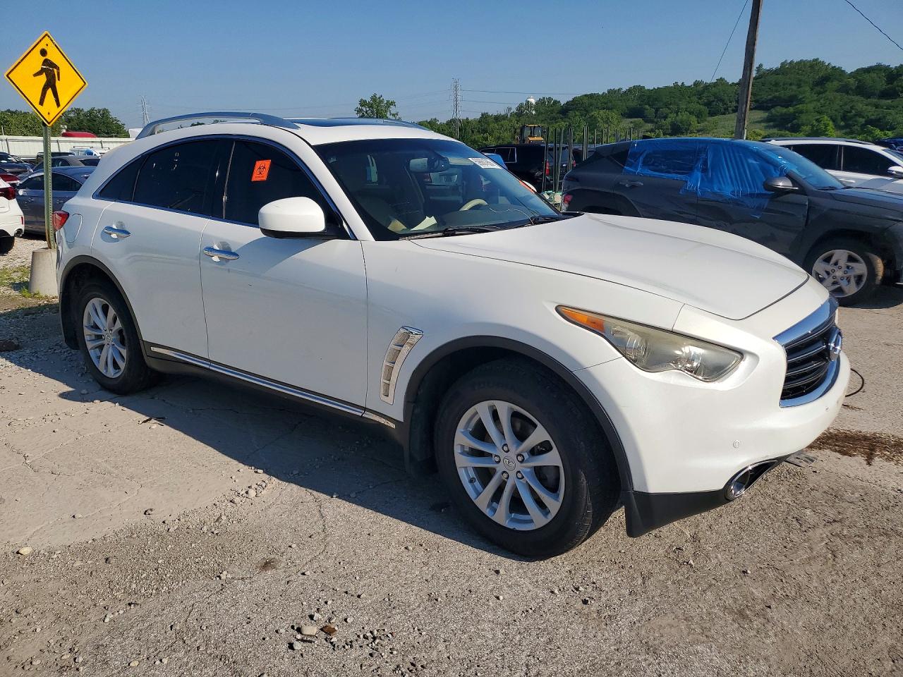 2012 Infiniti Fx35 White vin: JN8AS1MW8CM152953