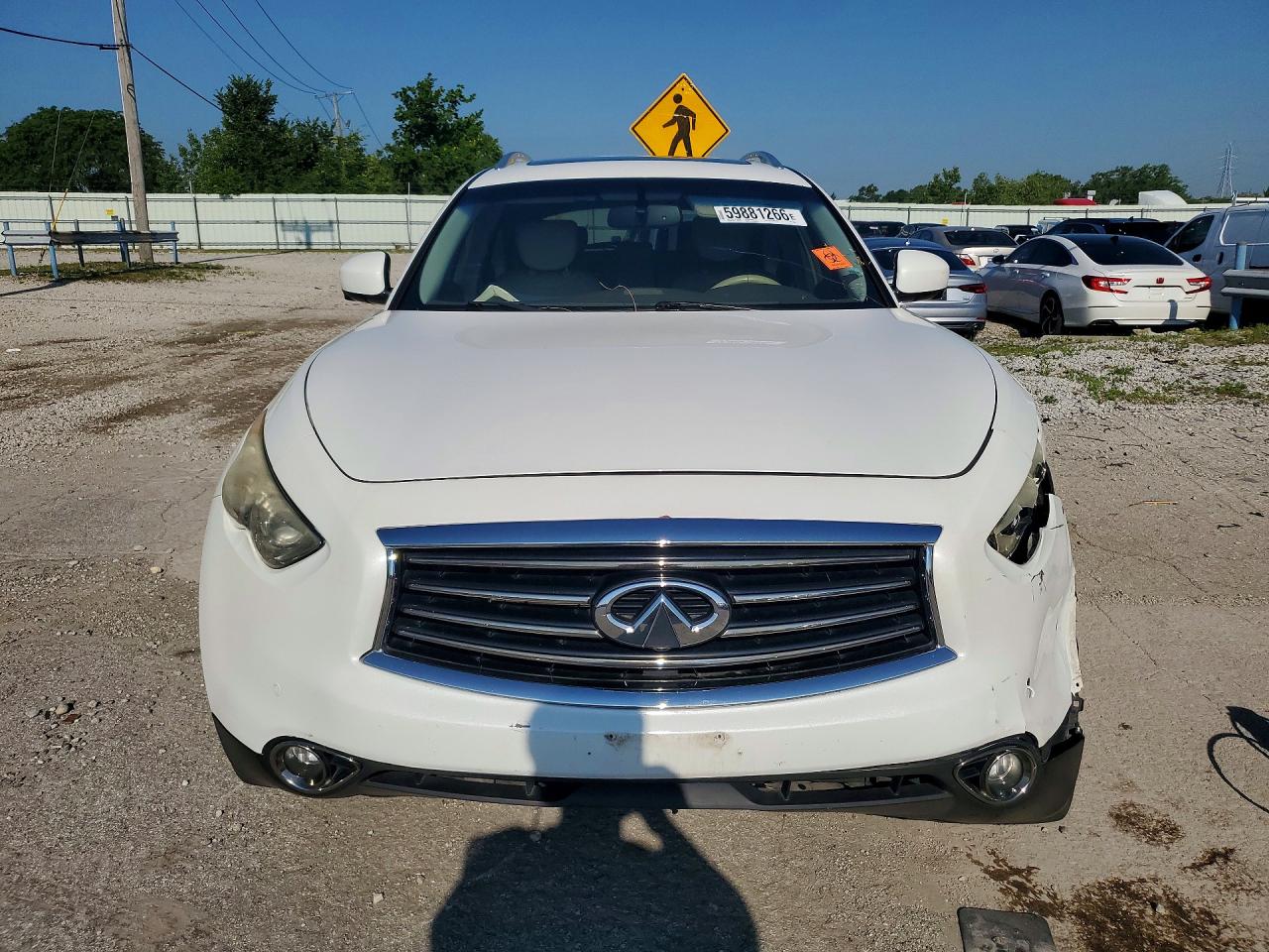 2012 Infiniti Fx35 White vin: JN8AS1MW8CM152953