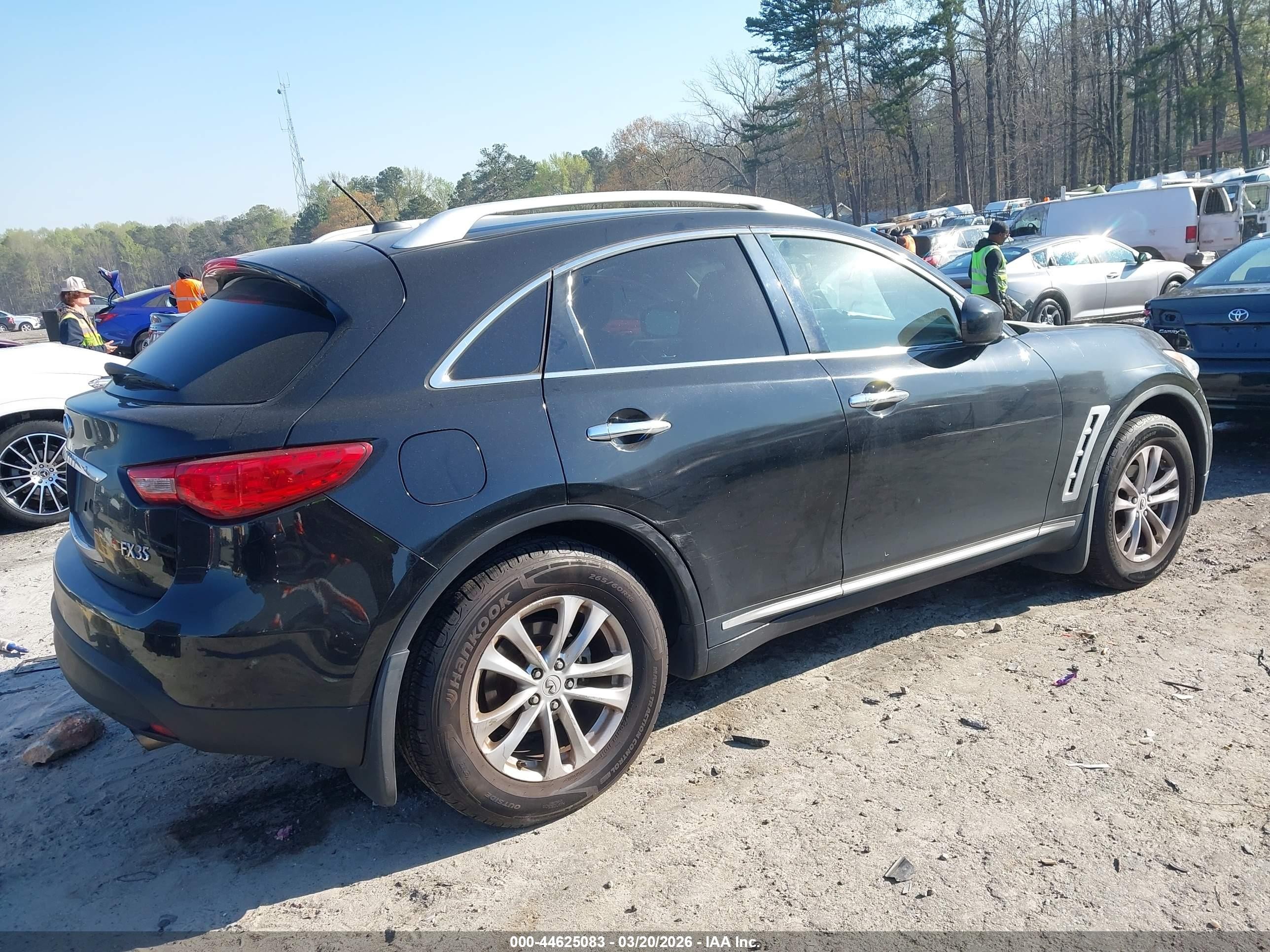 2010 Infiniti Fx35   Black vin: JN8AS1MW9AM852445