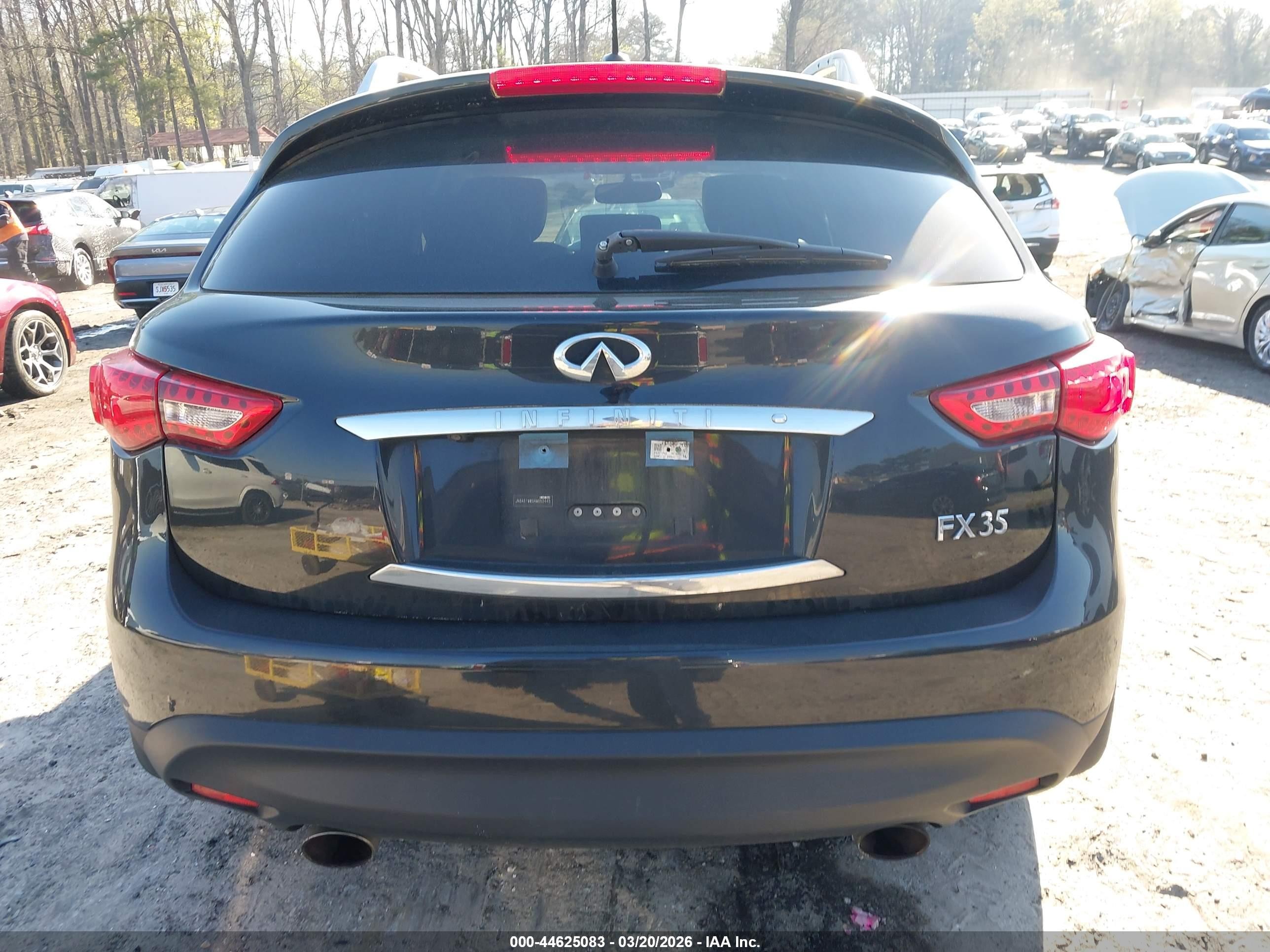 2010 Infiniti Fx35   Black vin: JN8AS1MW9AM852445