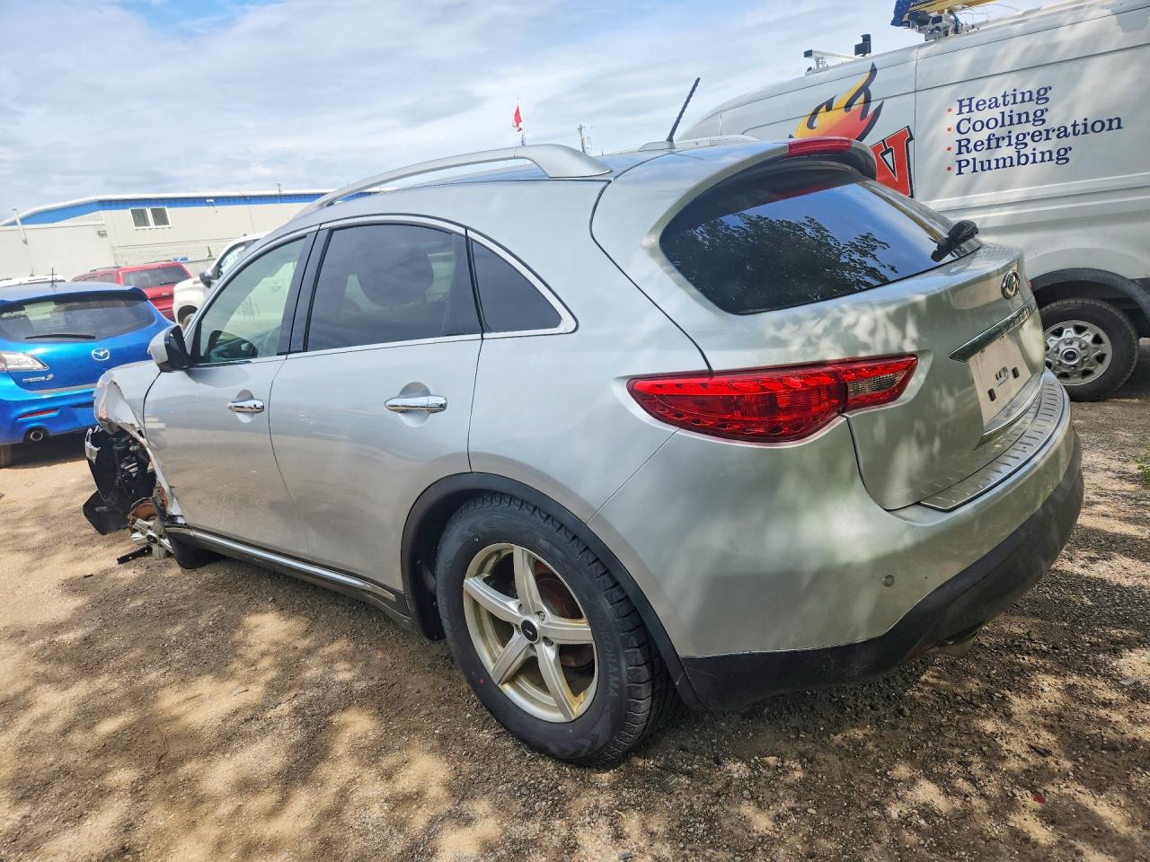 2012 Infiniti Fx35 Base Silver vin: JN8AS1MW9CM150127