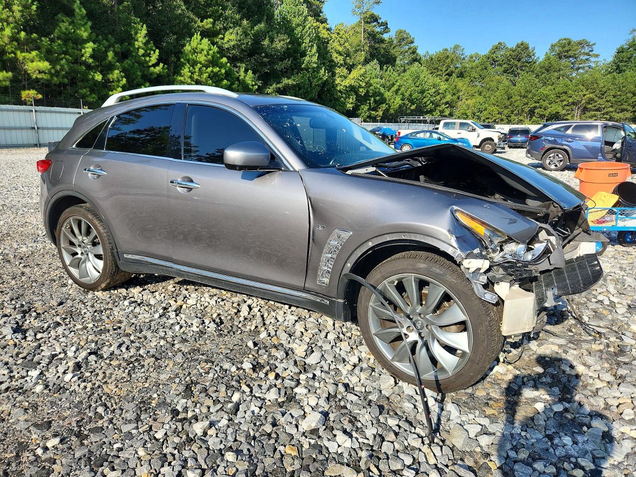 2012 Infiniti Fx35 Base Серый vin: JN8AS1MW9CM151052