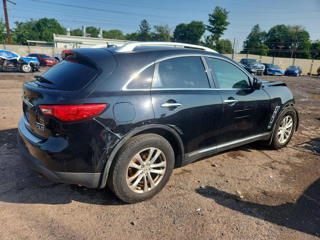 2012 Infiniti Fx35 Base Черный vin: JN8AS1MW9CM152377