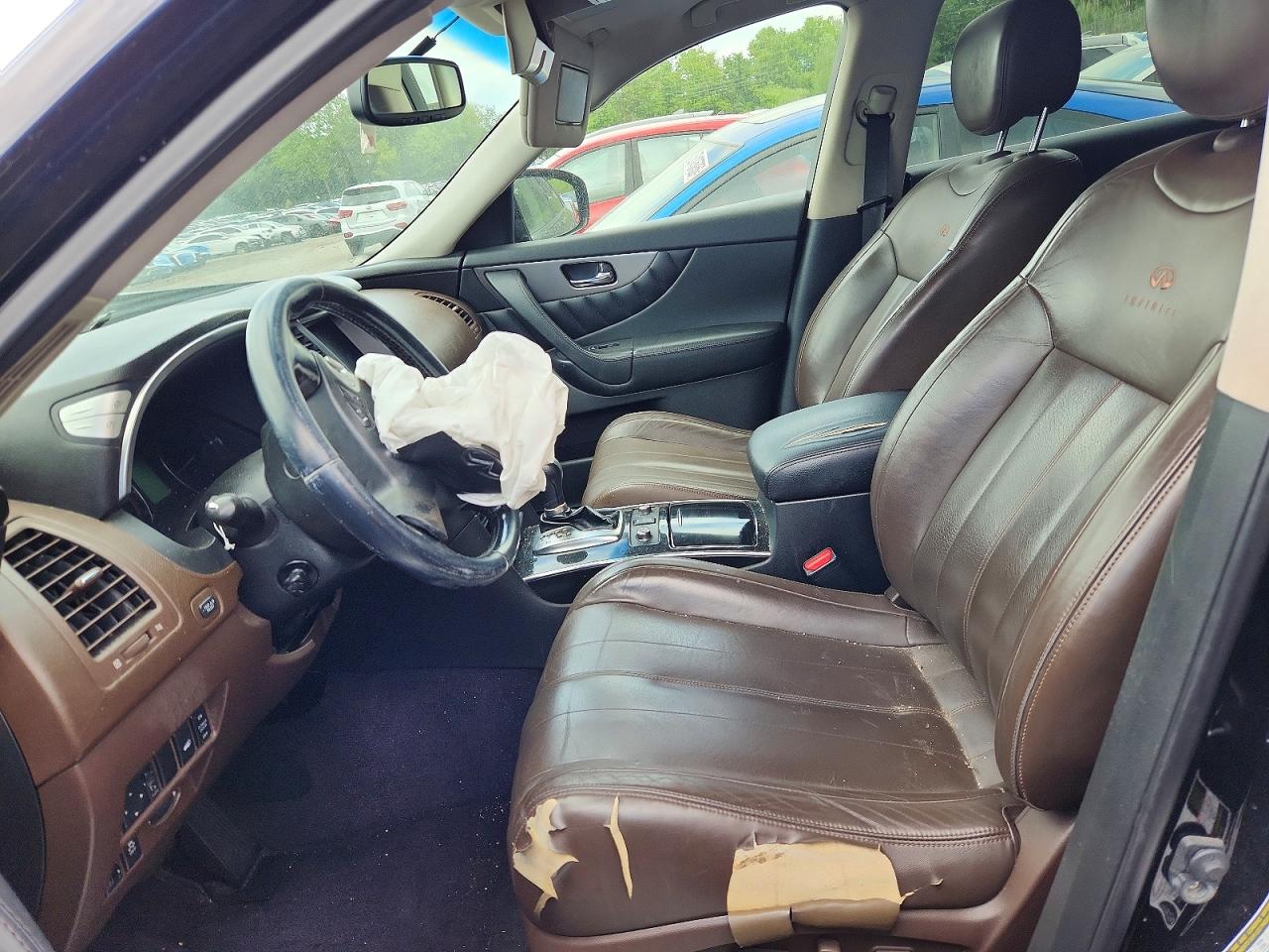 2012 Infiniti Fx35 Base Черный vin: JN8AS1MW9CM152377