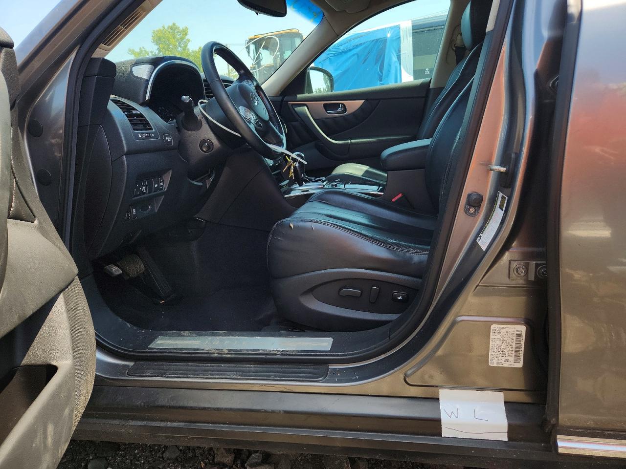 2012 Infiniti Fx35 Base Серый vin: JN8AS1MW9CM154369