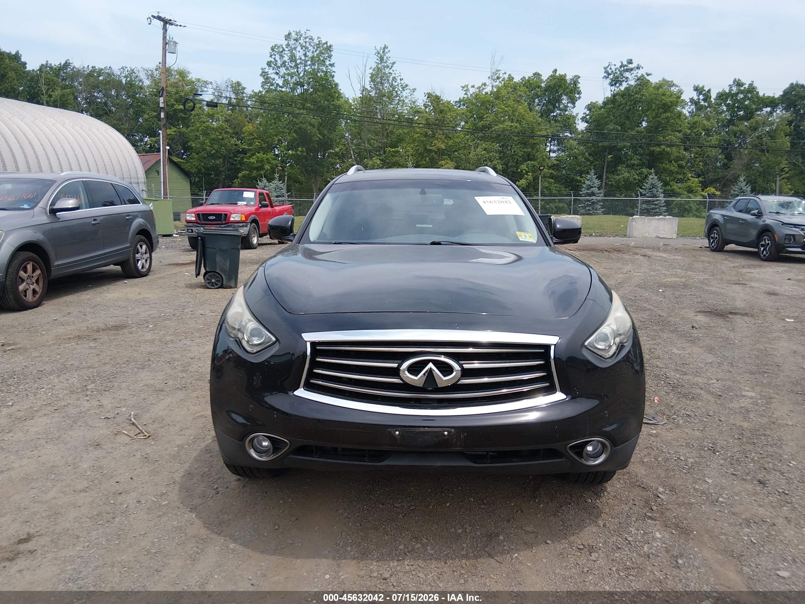 2012 Infiniti Fx35   Black vin: JN8AS1MW9CM155327
