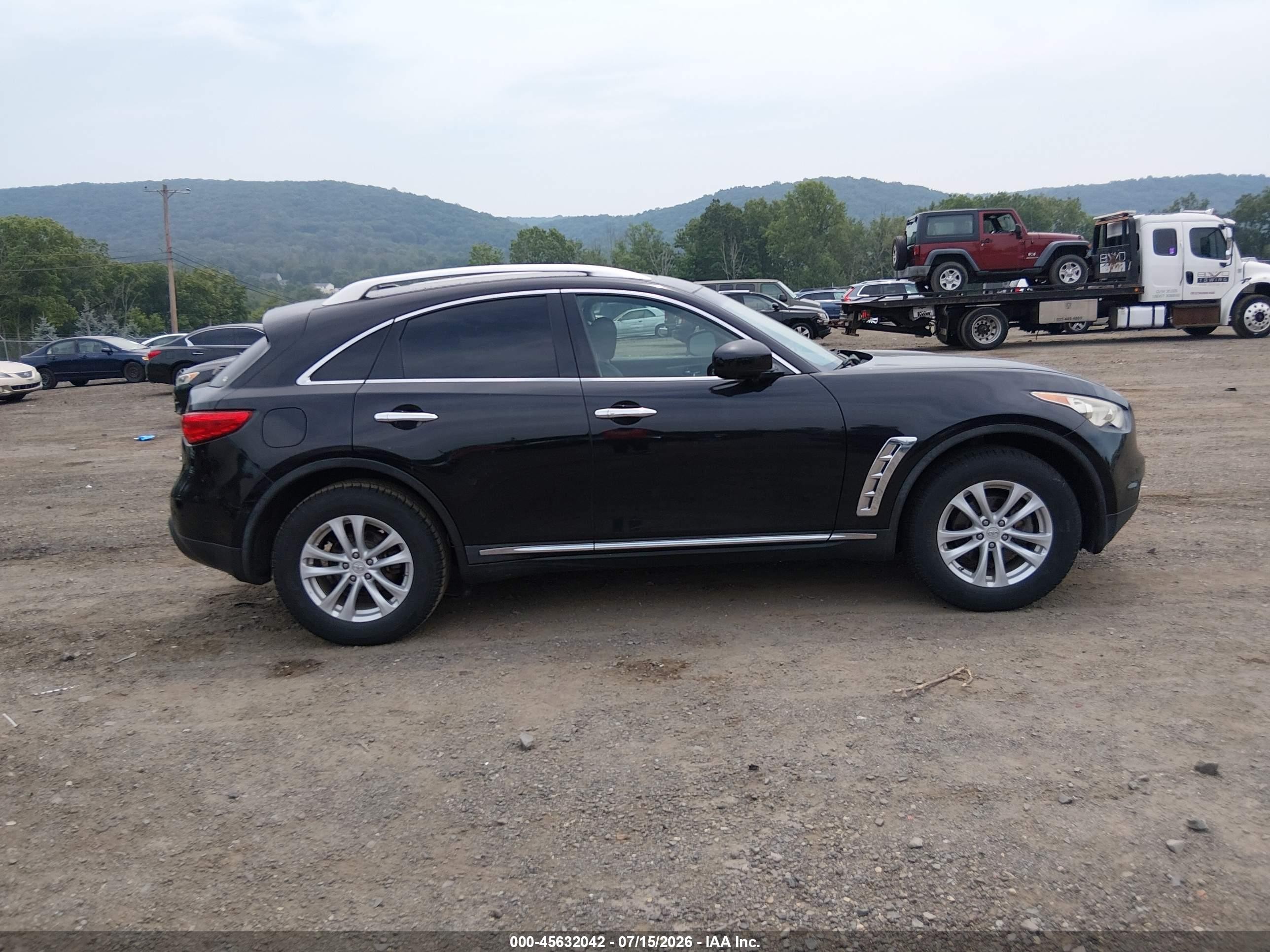 2012 Infiniti Fx35   Black vin: JN8AS1MW9CM155327