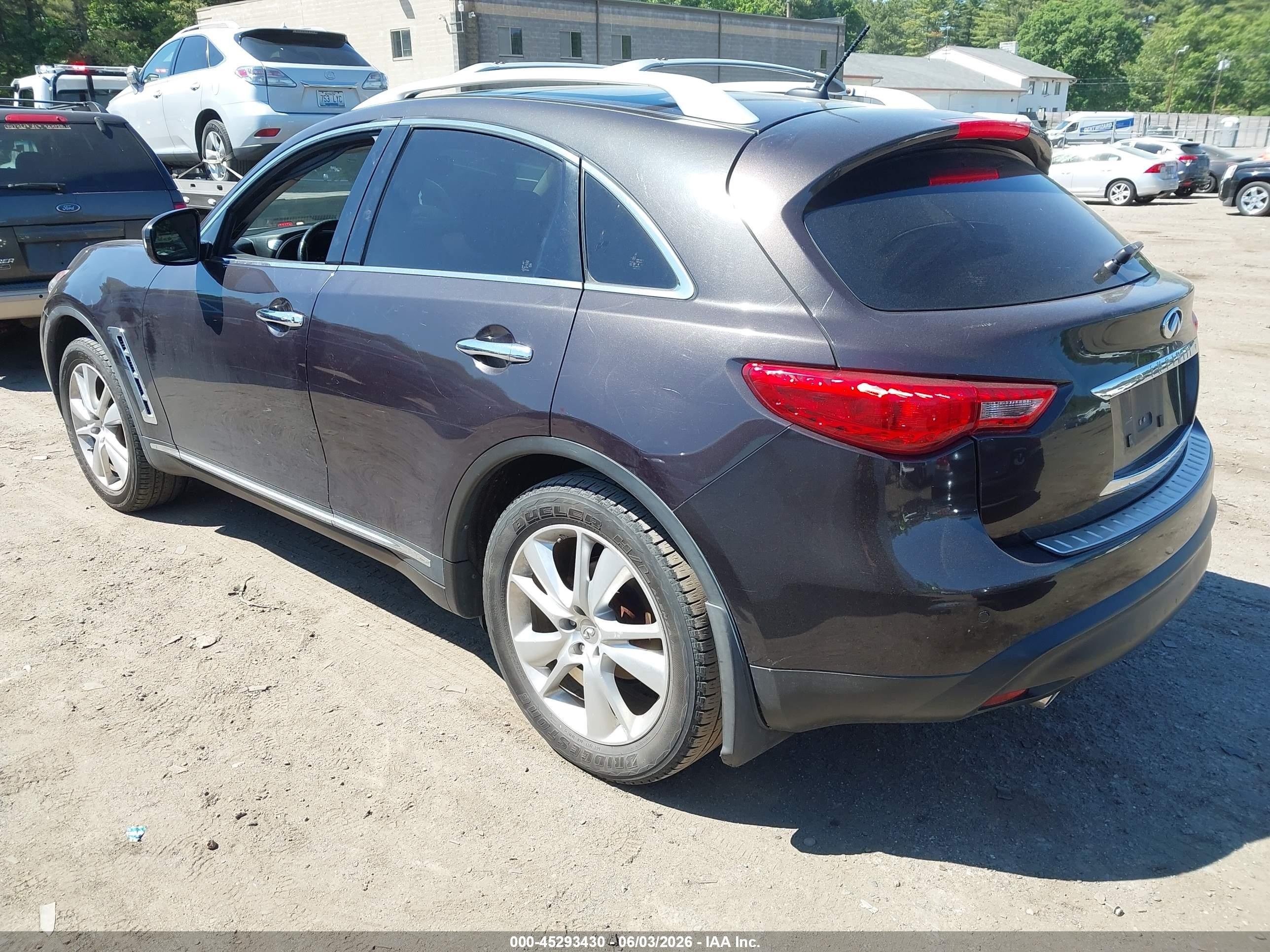 2012 Infiniti Fx35   Burgundy vin: JN8AS1MW9CM155960