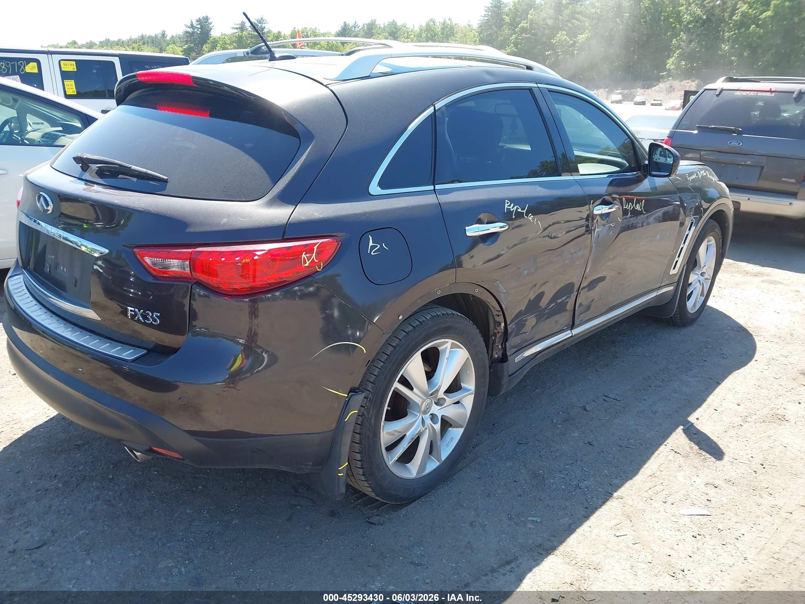 2012 Infiniti Fx35   Burgundy vin: JN8AS1MW9CM155960