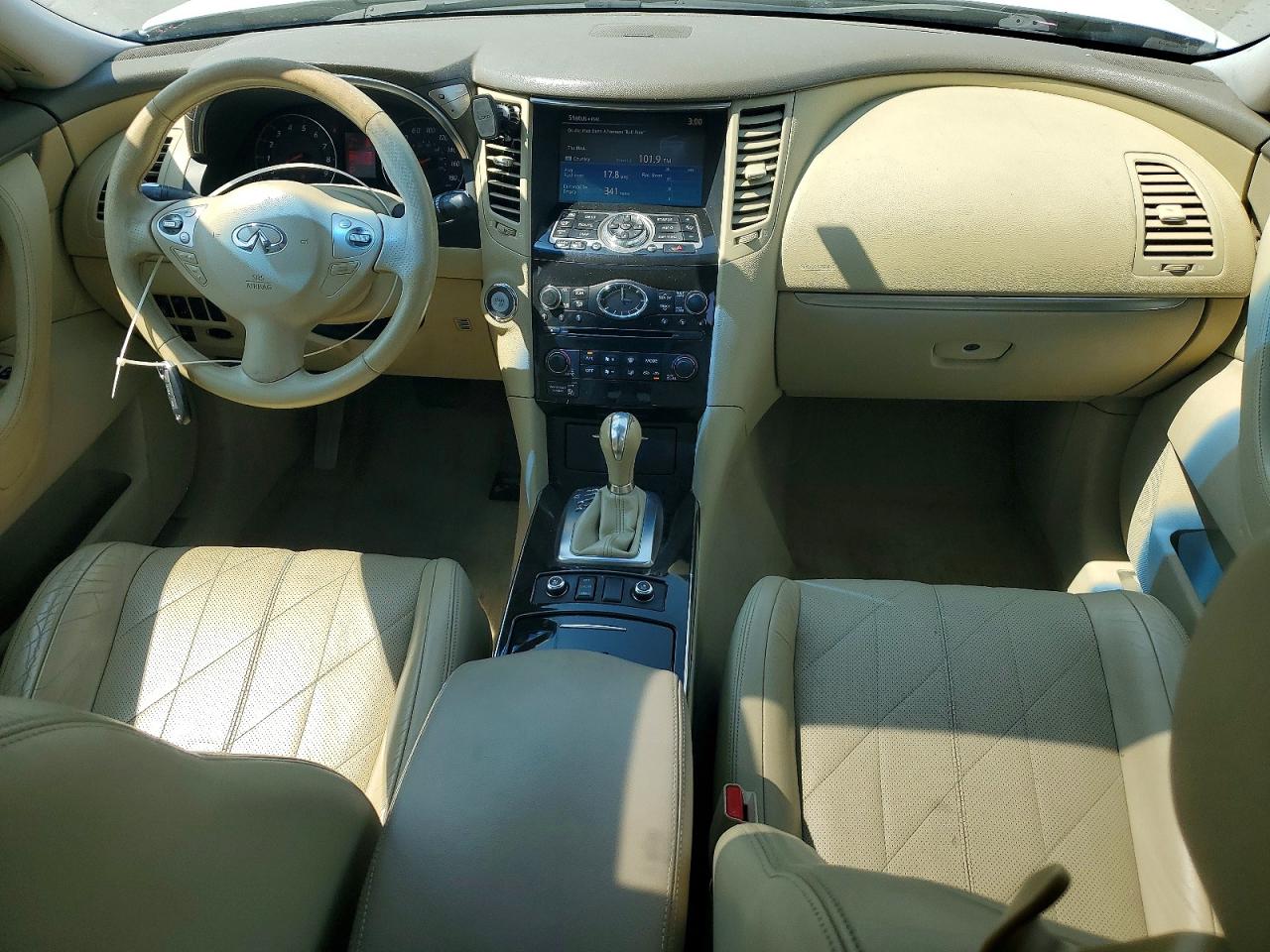 2010 Infiniti Fx35 Base Белый vin: JN8AS1MWXAM850302
