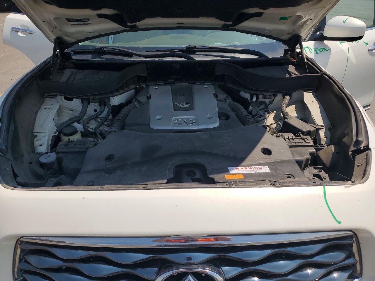 2010 Infiniti Fx35 Base Белый vin: JN8AS1MWXAM850302