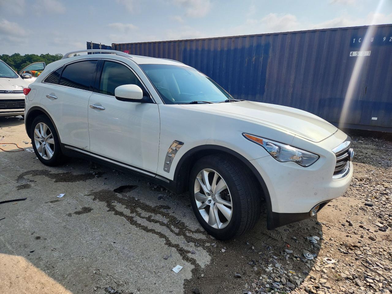 2012 Infiniti Fx35 Base White vin: JN8AS1MWXCM155370