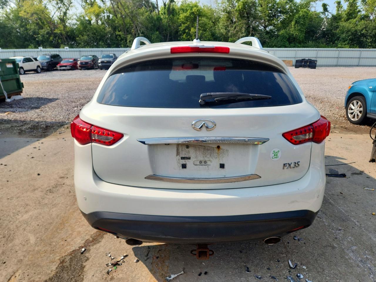 2012 Infiniti Fx35 Base White vin: JN8AS1MWXCM155370