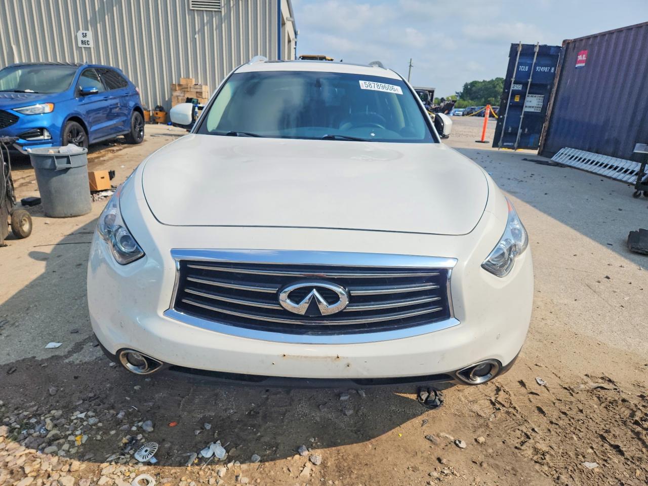 2012 Infiniti Fx35 Base White vin: JN8AS1MWXCM155370
