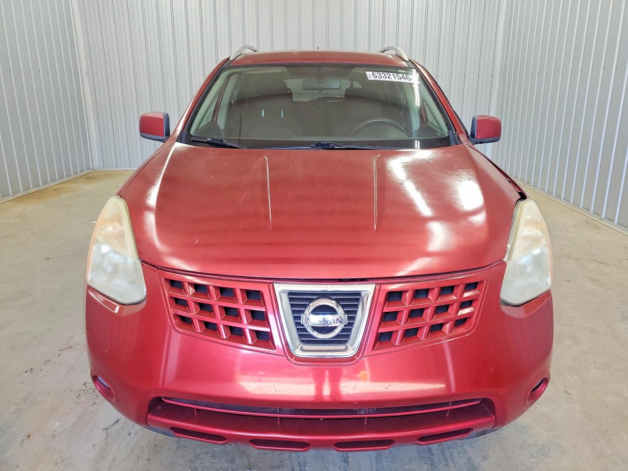 2008 Nissan Rogue S Burgundy vin: JN8AS58T08W008459