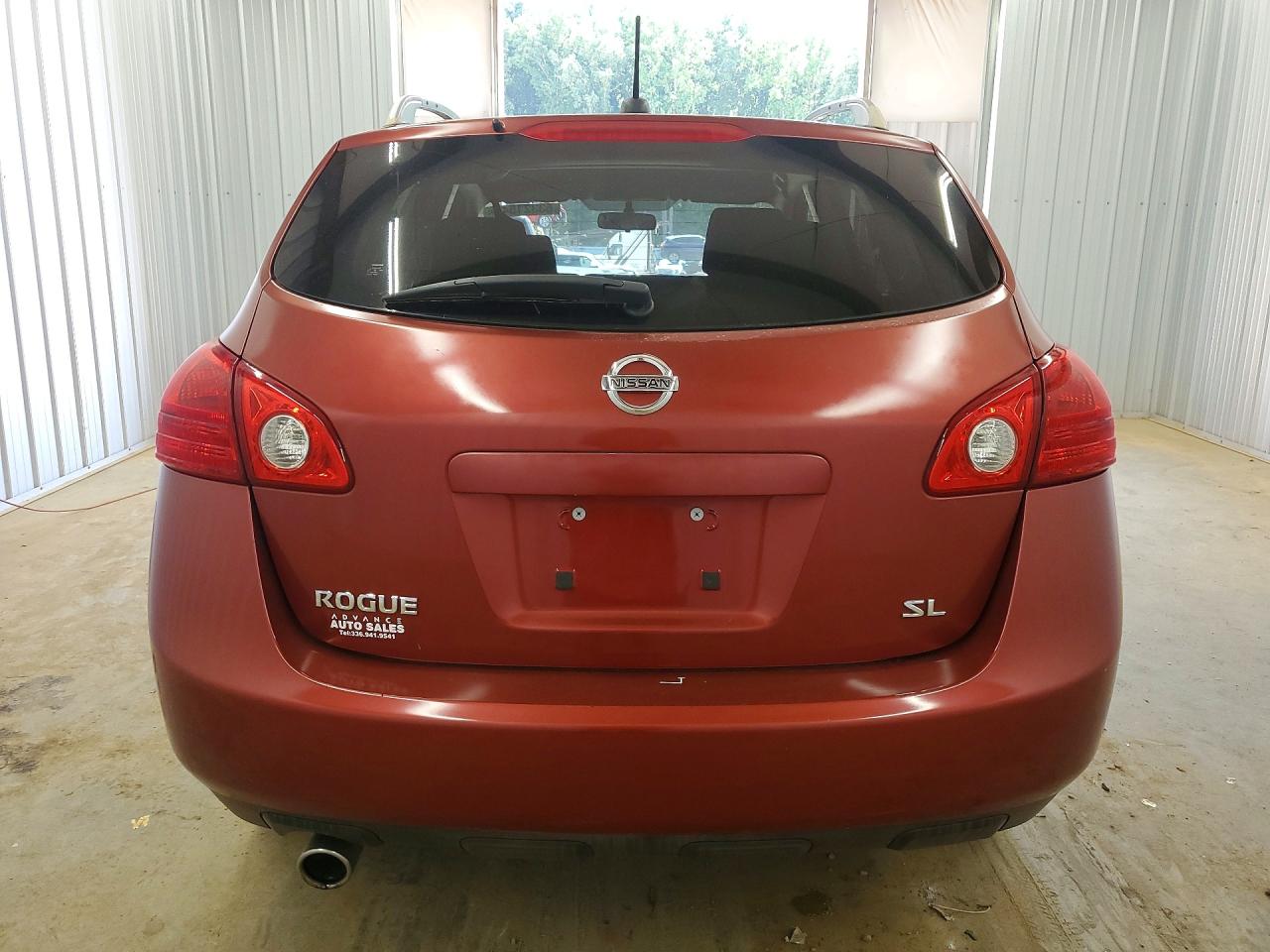 2008 Nissan Rogue S Burgundy vin: JN8AS58T08W008459