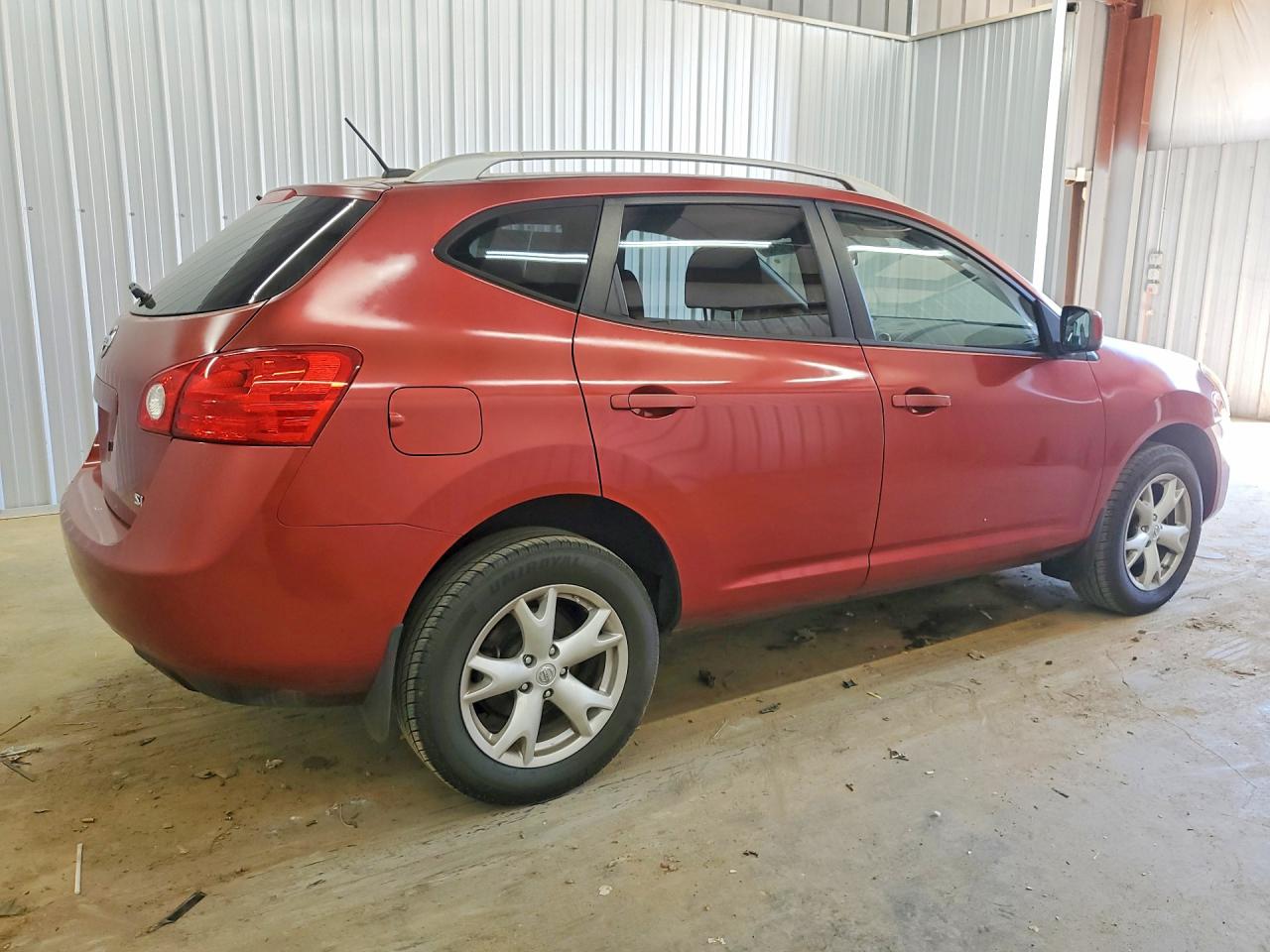 2008 Nissan Rogue S Burgundy vin: JN8AS58T08W008459