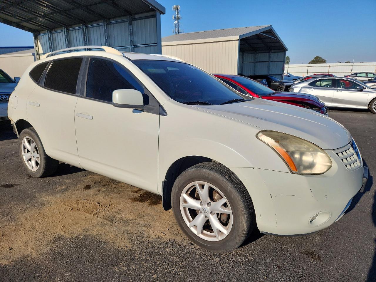 2008 Nissan Rogue S White vin: JN8AS58T08W008669