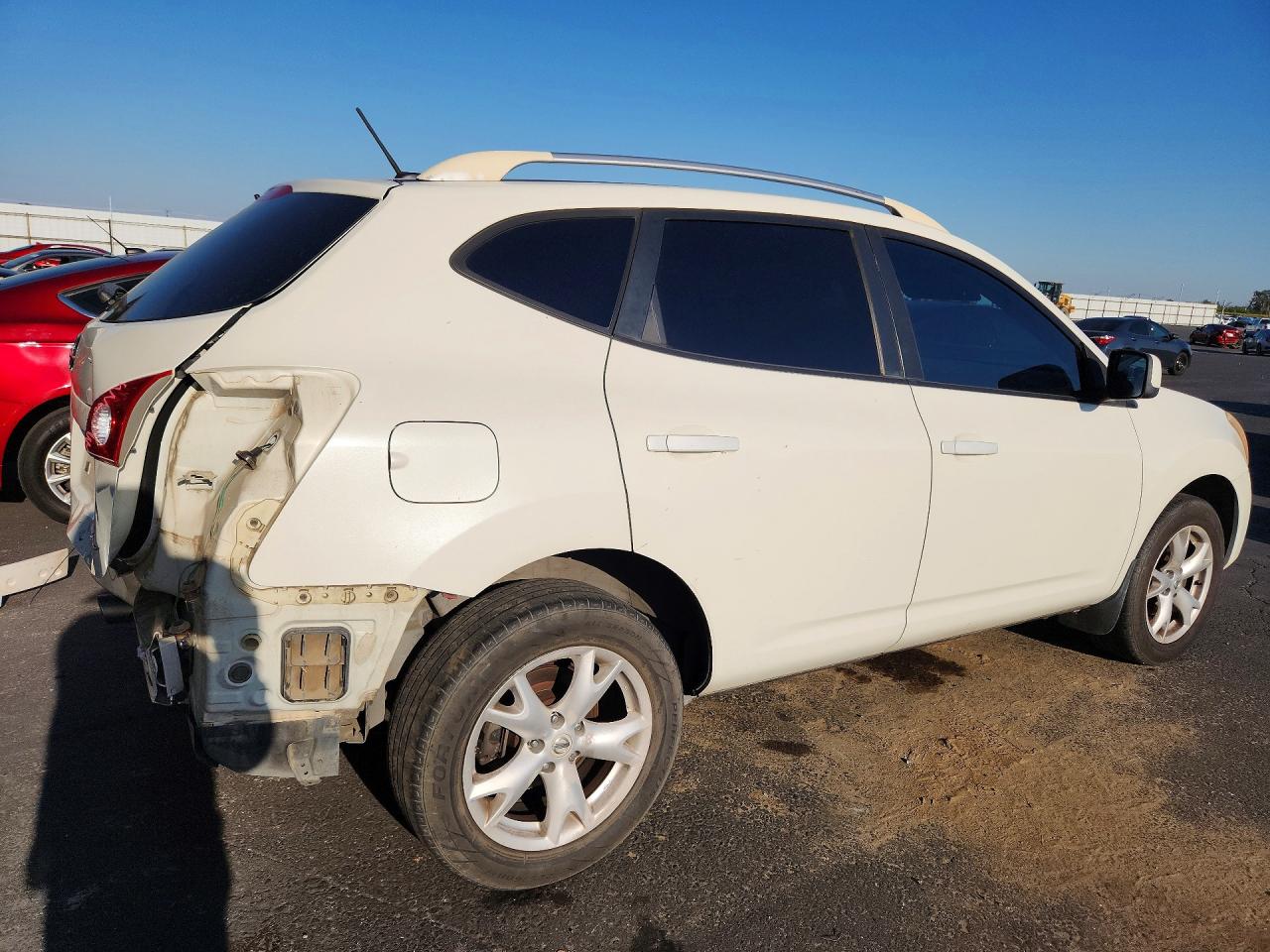2008 Nissan Rogue S White vin: JN8AS58T08W008669