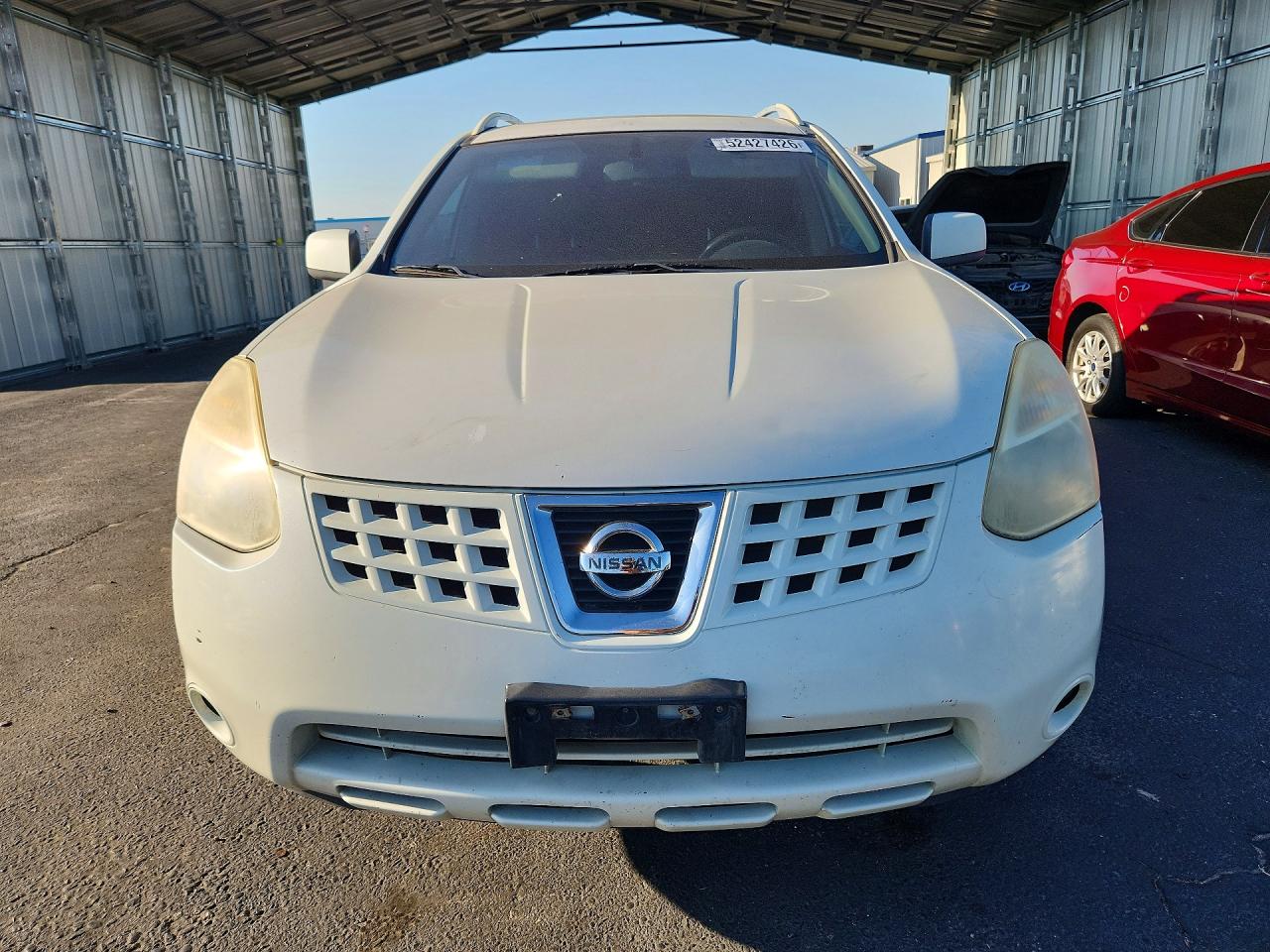 2008 Nissan Rogue S White vin: JN8AS58T08W008669