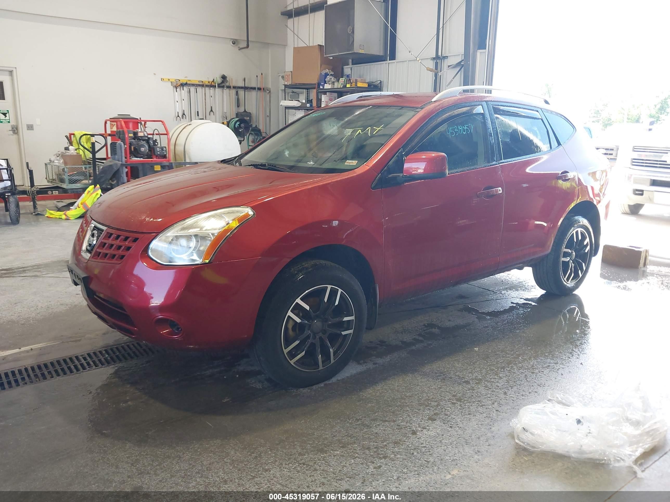 2008 Nissan Rogue Sl Red vin: JN8AS58T08W014200