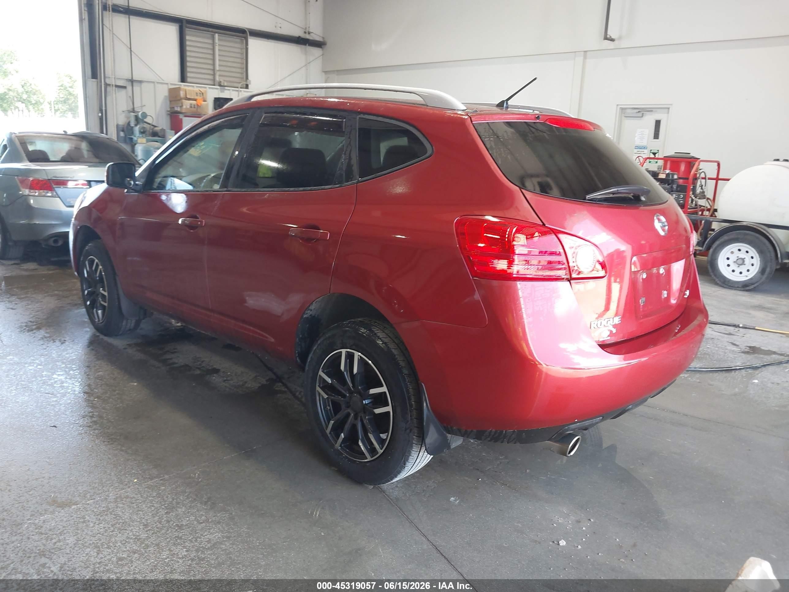 2008 Nissan Rogue Sl Red vin: JN8AS58T08W014200
