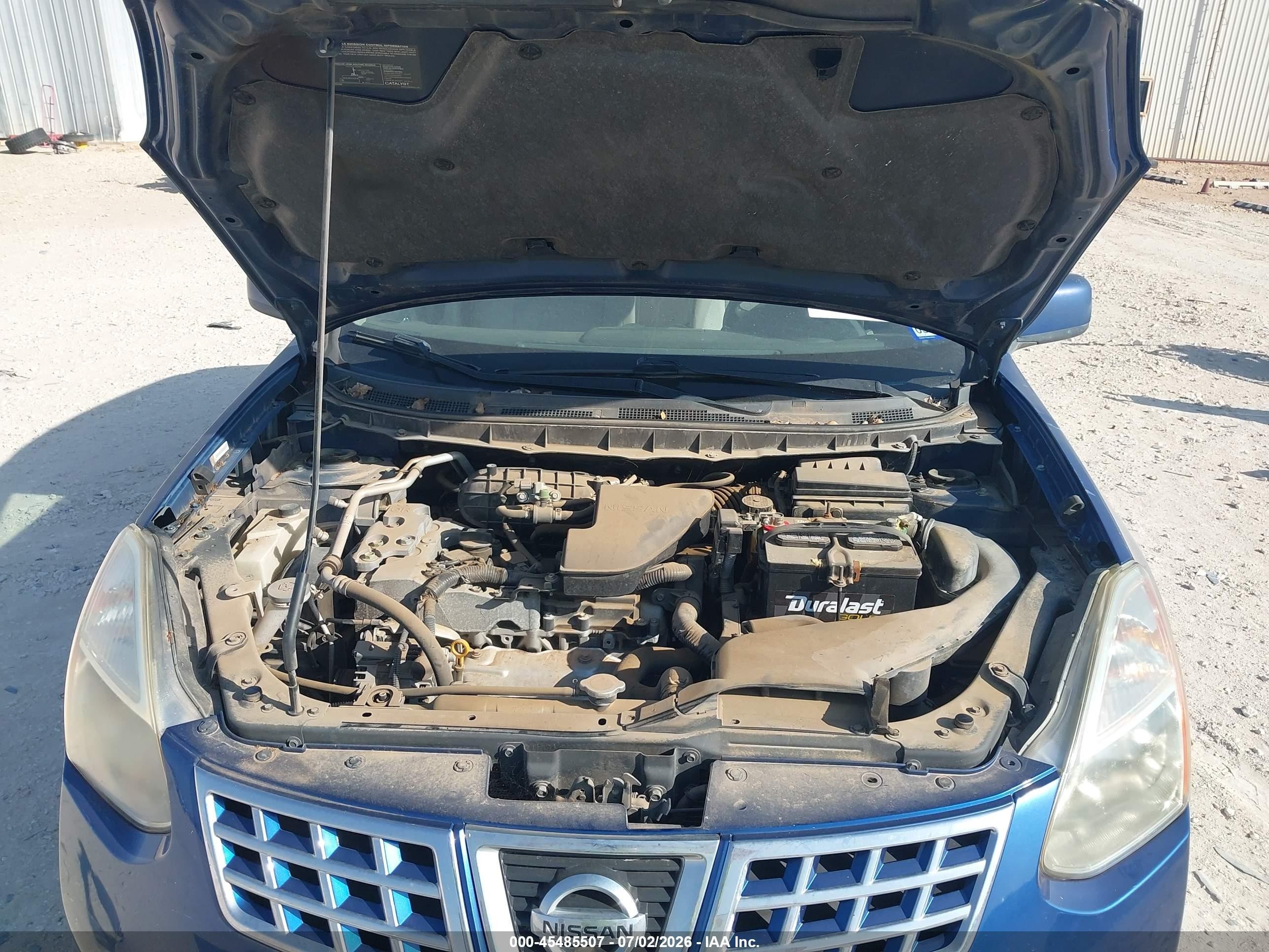 2008 Nissan Rogue Sl Blue vin: JN8AS58T08W022216