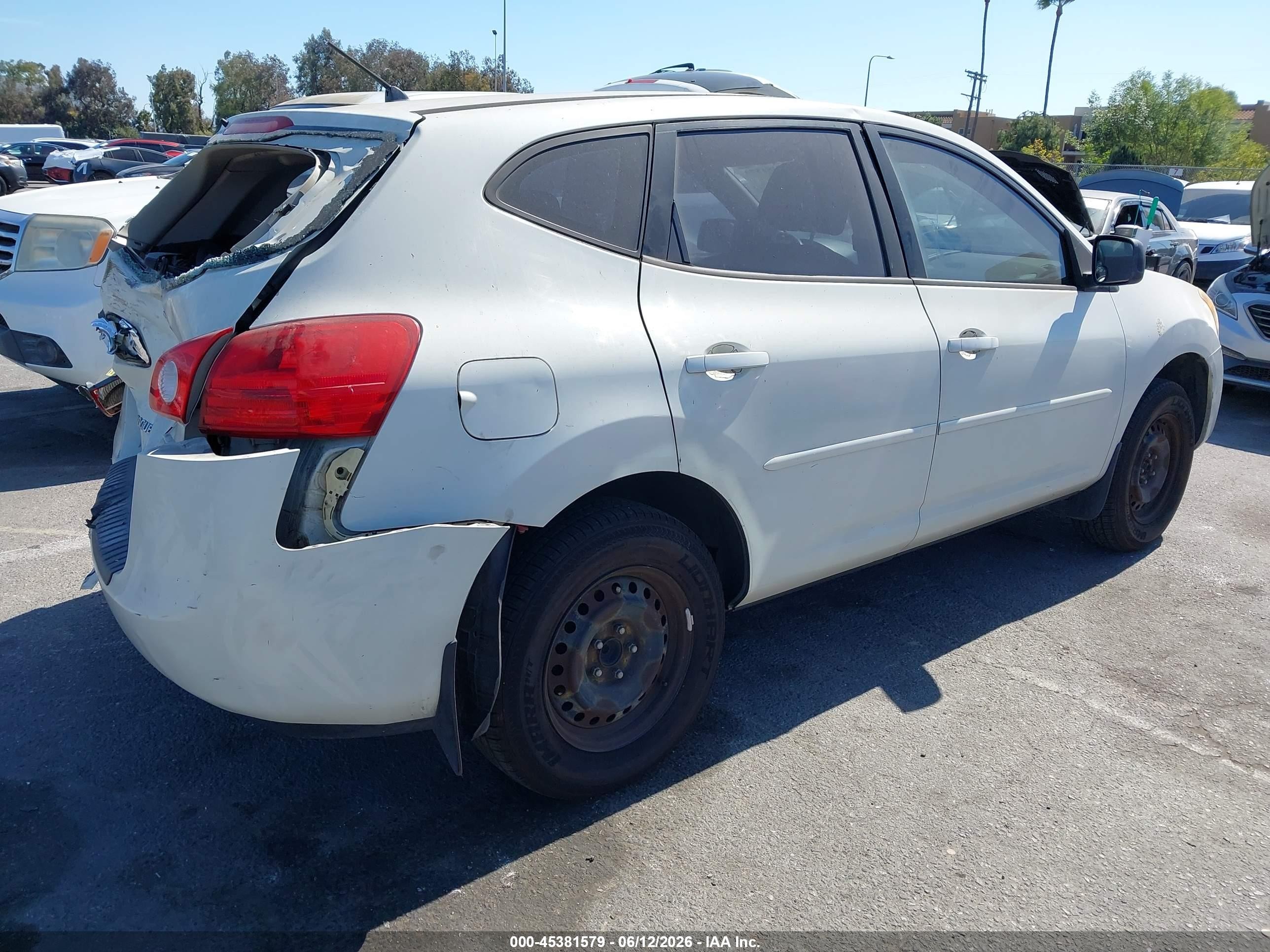 2009 Nissan Rogue S Белый vin: JN8AS58T09W044380