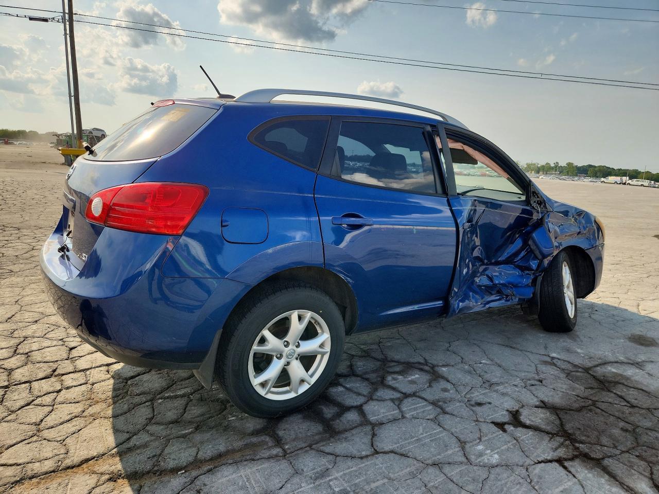 2009 Nissan Rogue S Blue vin: JN8AS58T09W045299