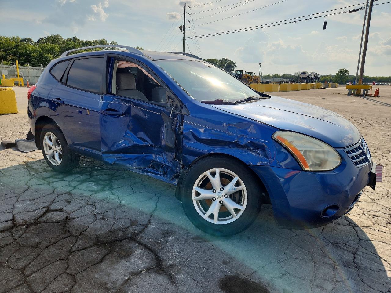 2009 Nissan Rogue S Blue vin: JN8AS58T09W045299