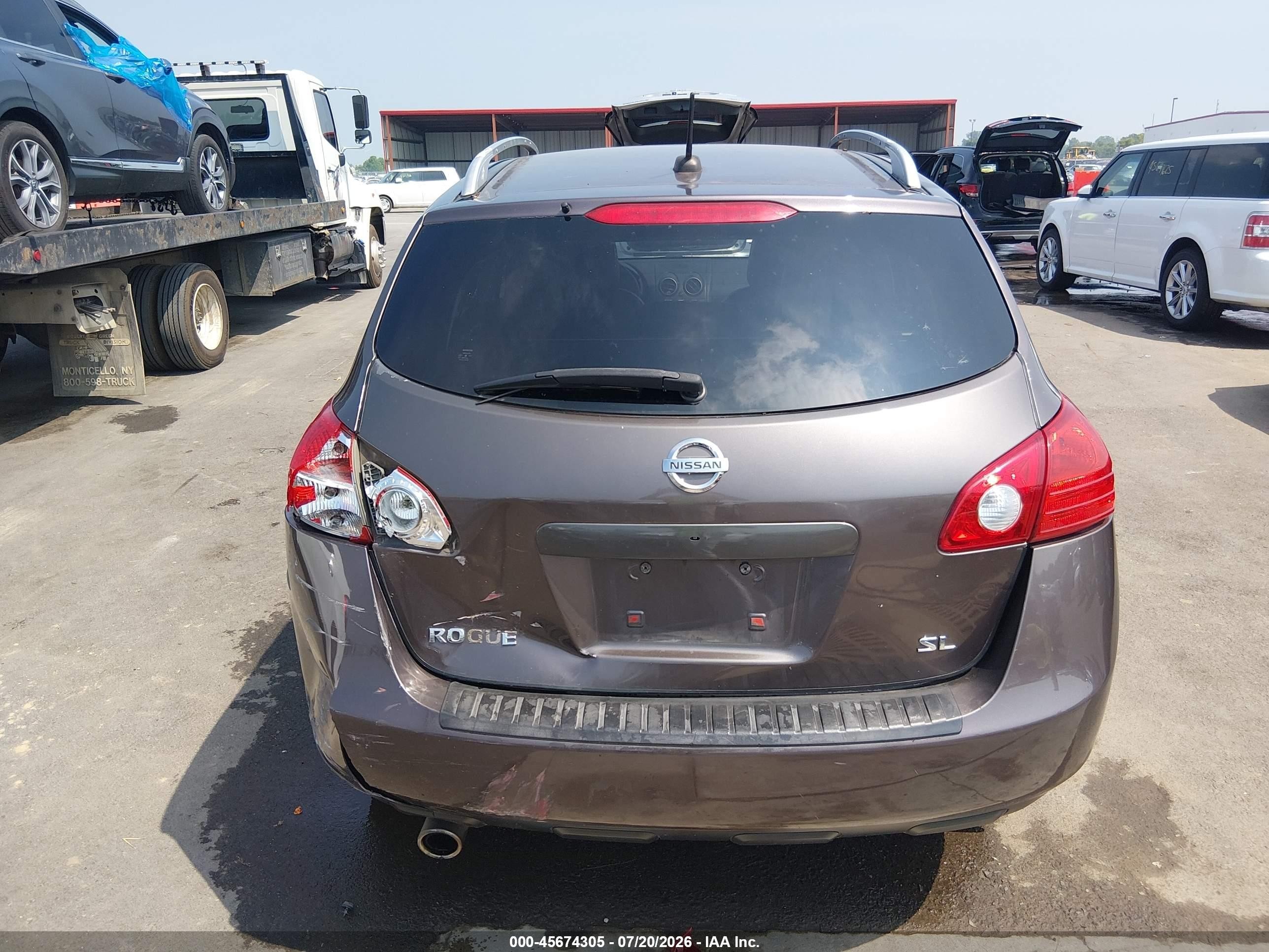 2009 Nissan Rogue Sl Gray vin: JN8AS58T09W048137