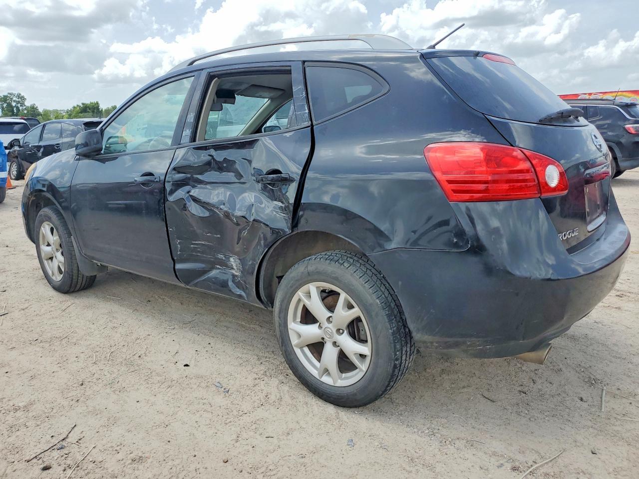 2009 Nissan Rogue S Black vin: JN8AS58T09W049451