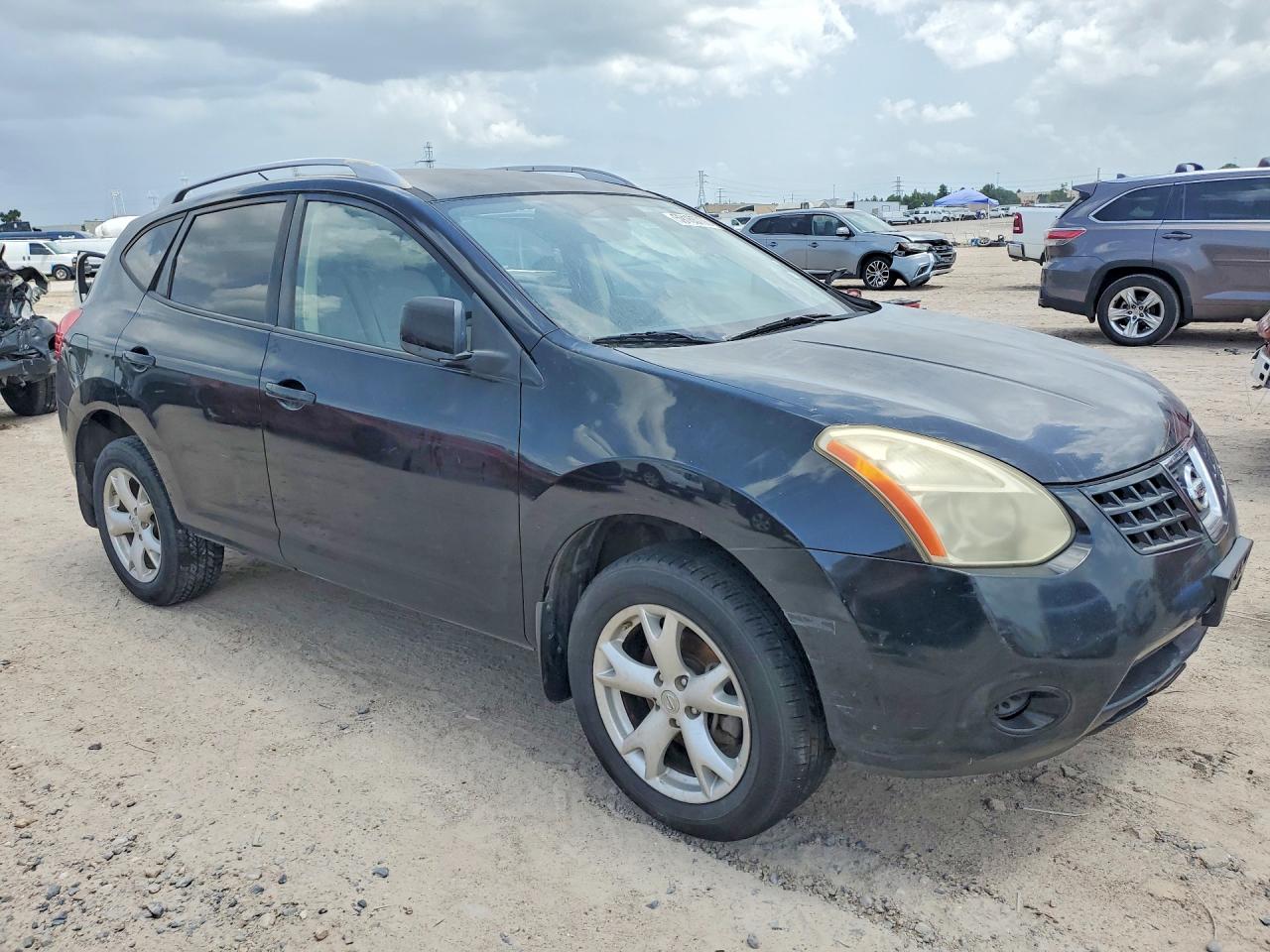 2009 Nissan Rogue S Black vin: JN8AS58T09W049451