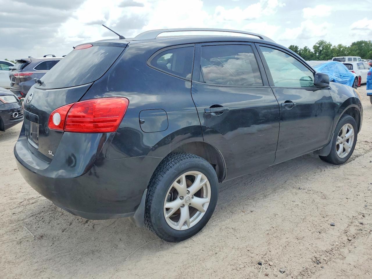 2009 Nissan Rogue S Black vin: JN8AS58T09W049451