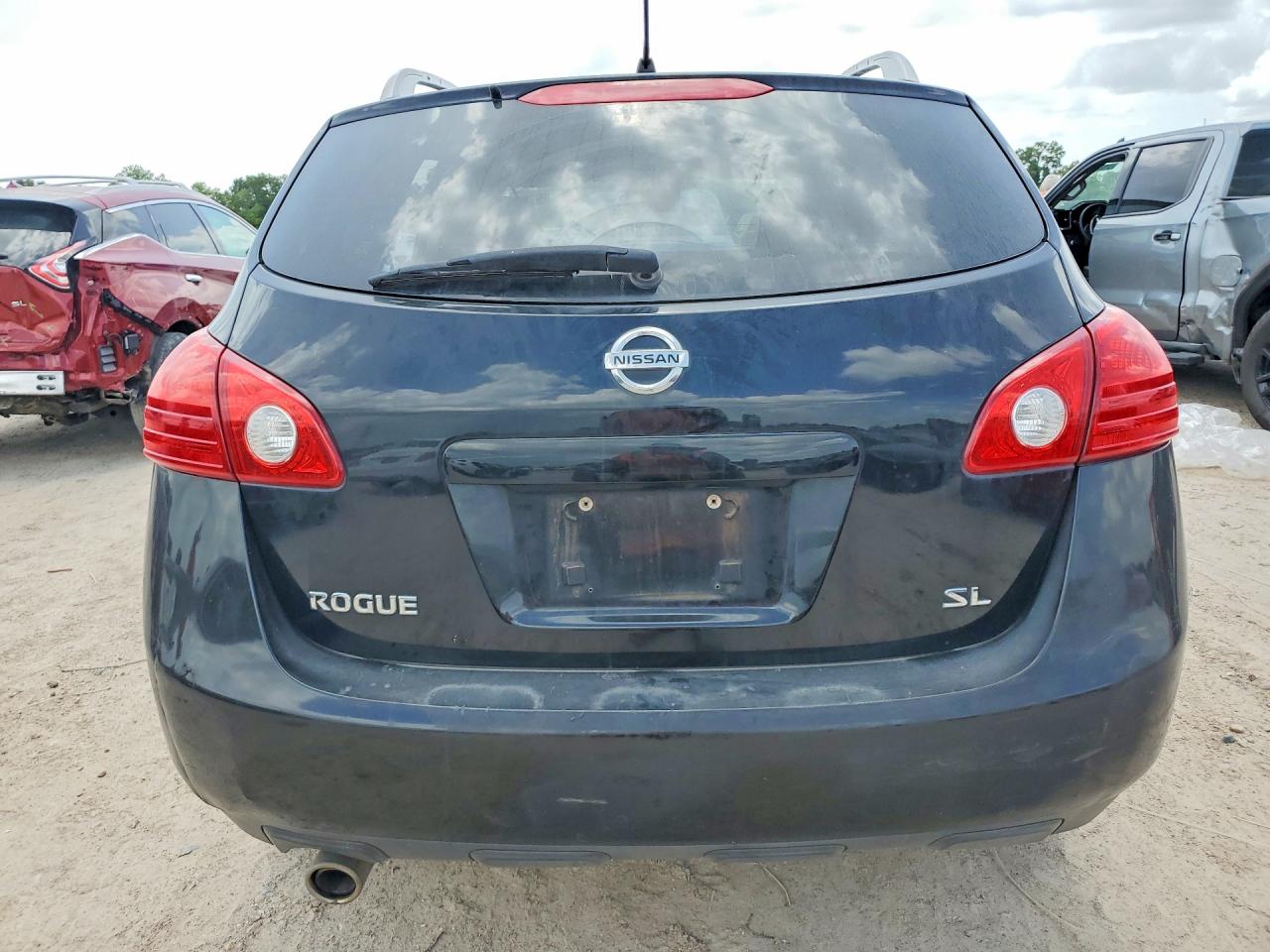 2009 Nissan Rogue S Black vin: JN8AS58T09W049451