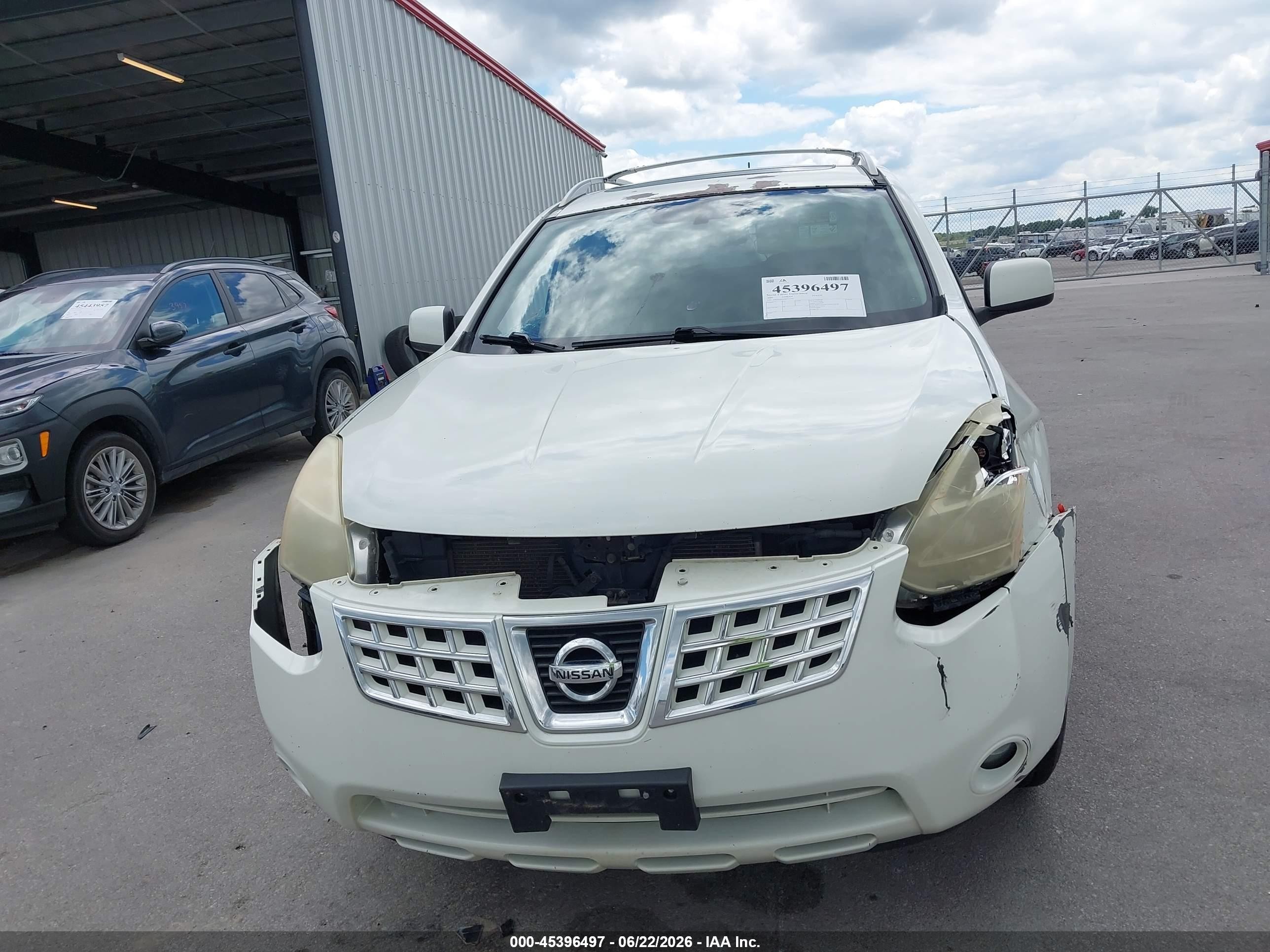 2009 Nissan Rogue Sl White vin: JN8AS58T09W324283