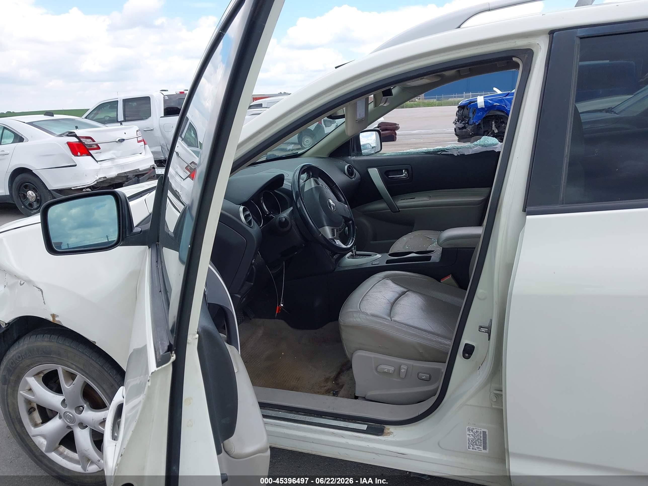 2009 Nissan Rogue Sl White vin: JN8AS58T09W324283