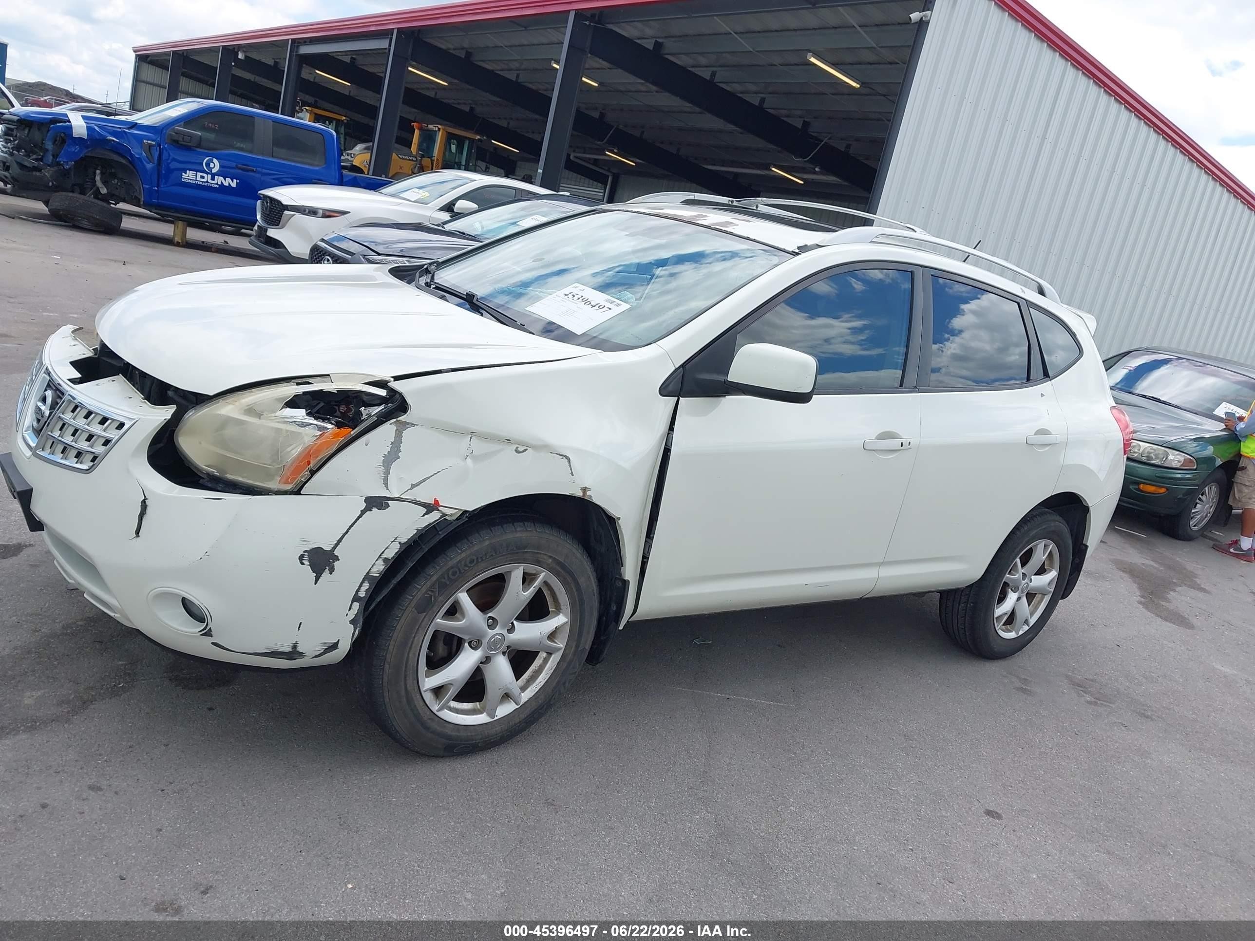 2009 Nissan Rogue Sl White vin: JN8AS58T09W324283