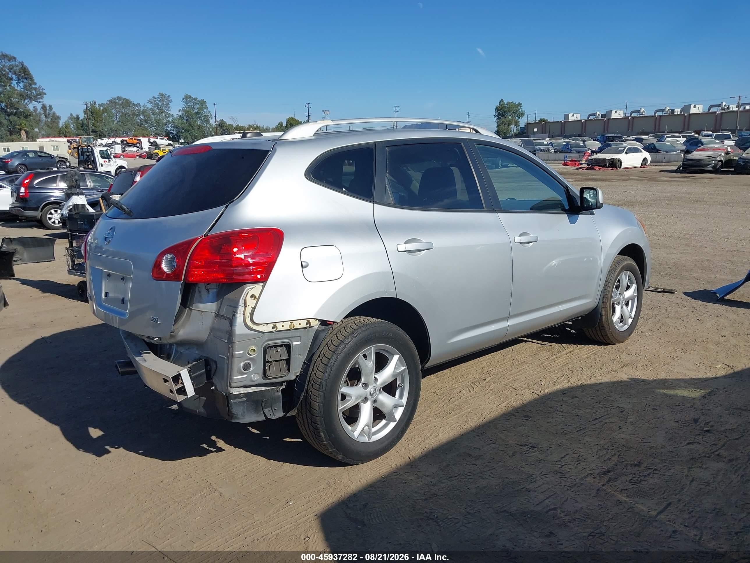 2008 Nissan Rogue Sl Gray vin: JN8AS58T18W002279