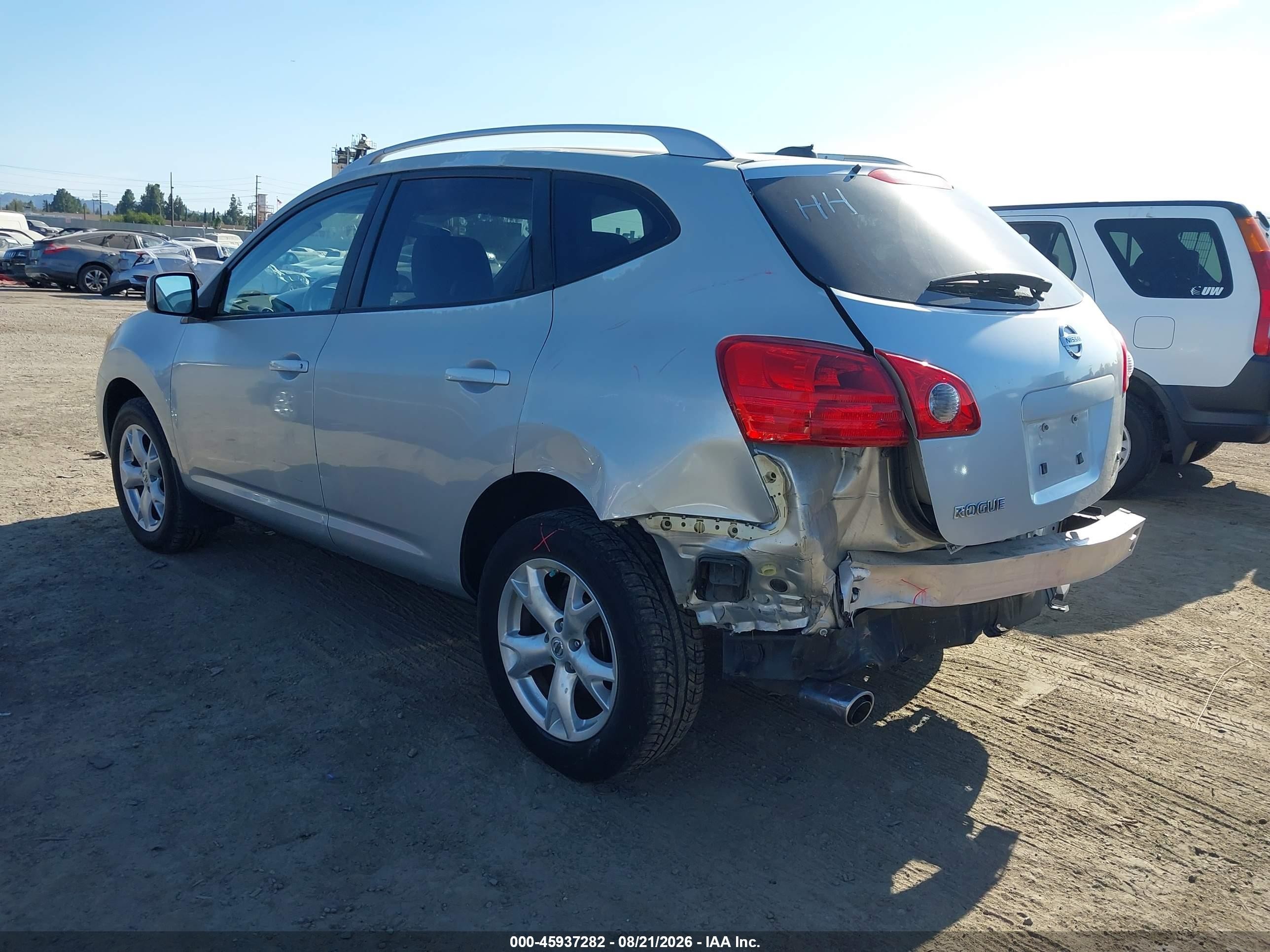 2008 Nissan Rogue Sl Gray vin: JN8AS58T18W002279