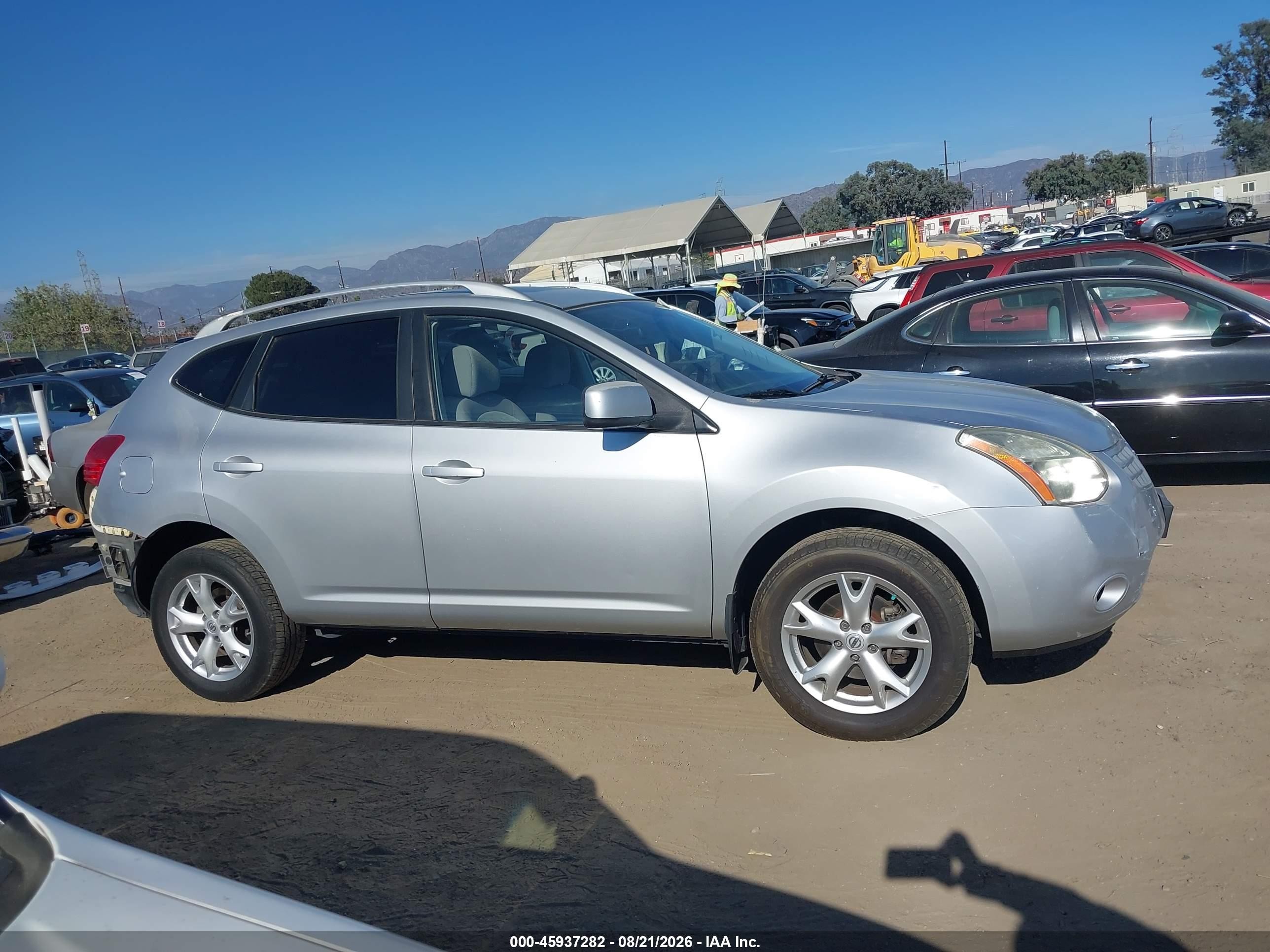 2008 Nissan Rogue Sl Gray vin: JN8AS58T18W002279