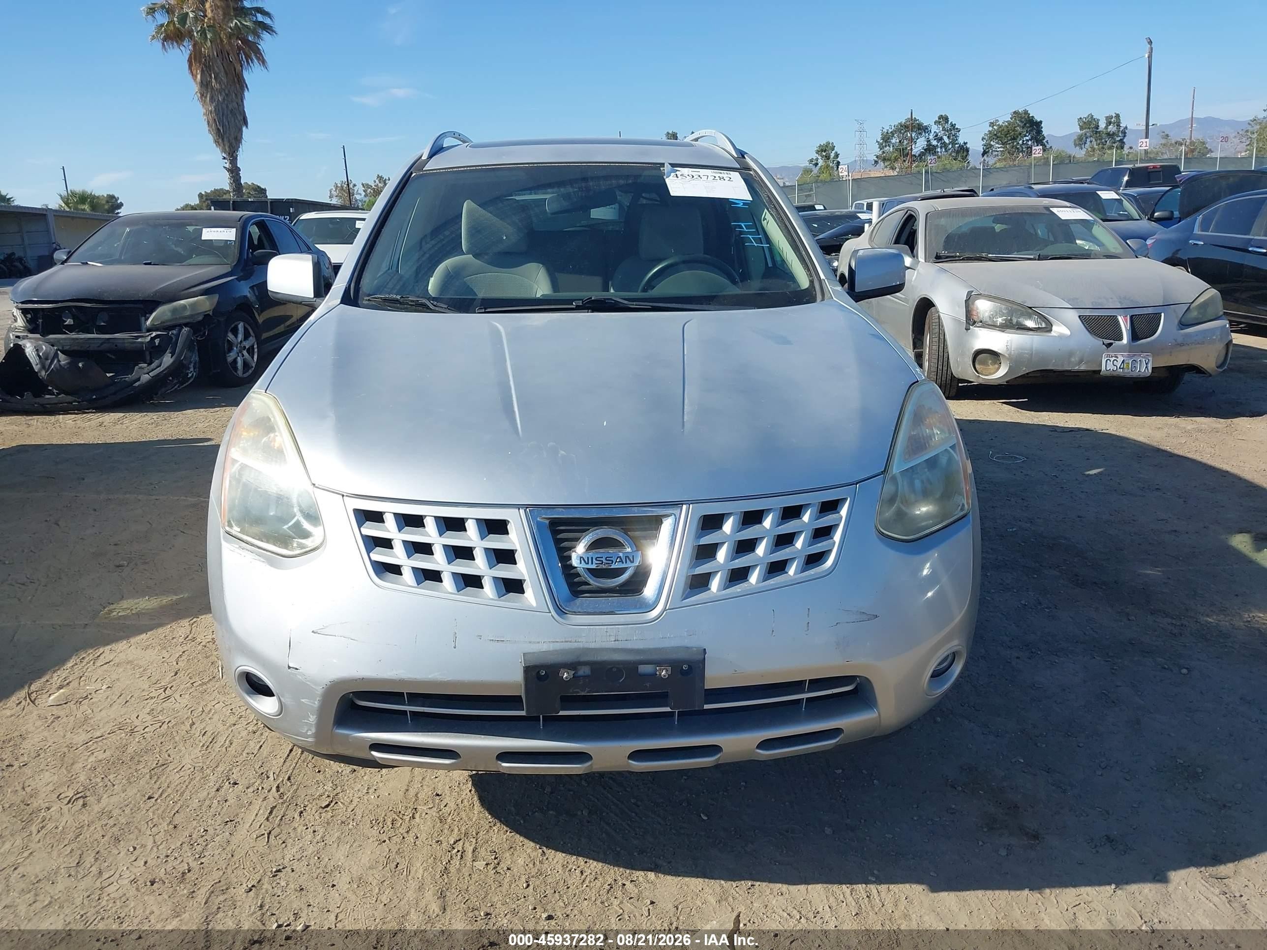 2008 Nissan Rogue Sl Gray vin: JN8AS58T18W002279