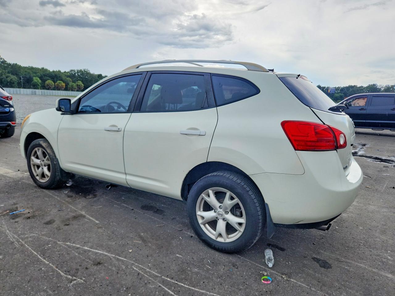 2008 Nissan Rogue S White vin: JN8AS58T18W003111