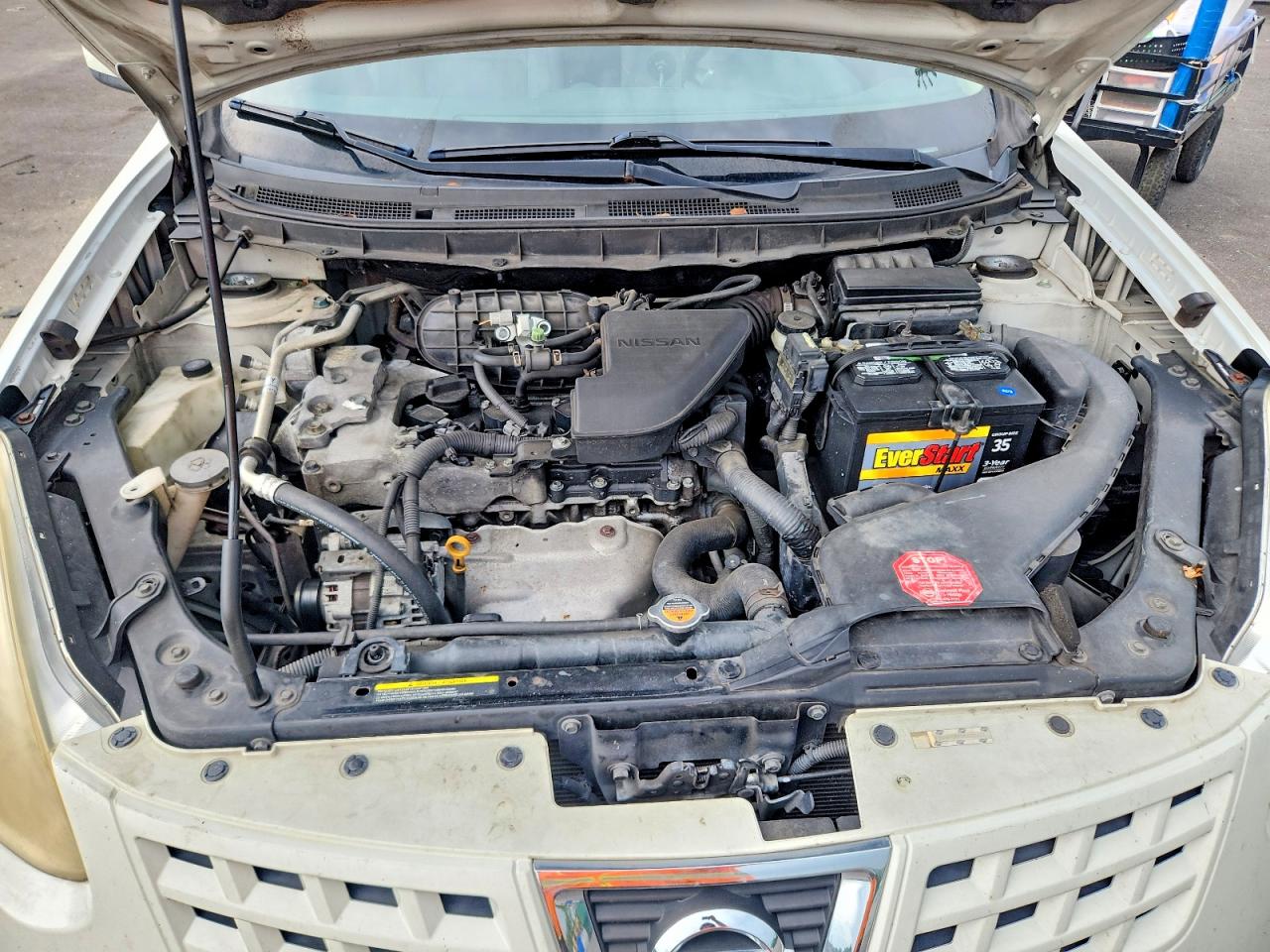 2008 Nissan Rogue S White vin: JN8AS58T18W003111