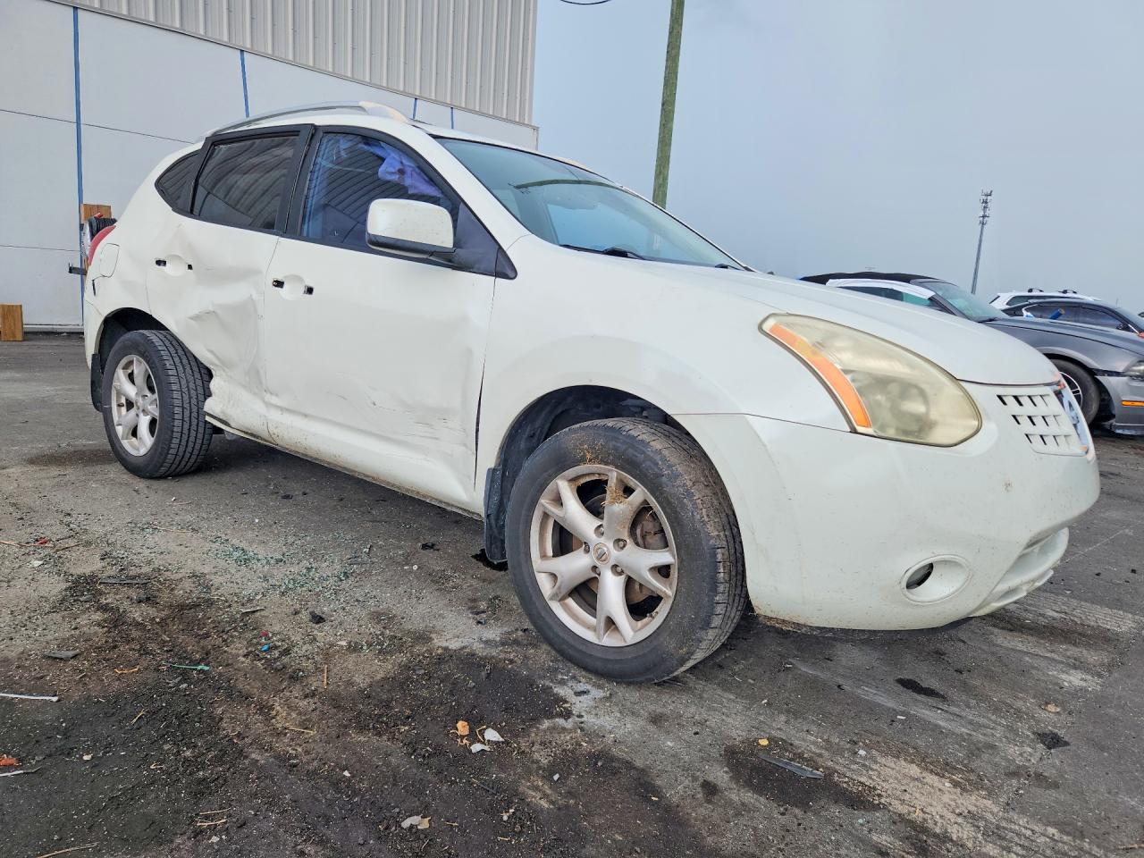 2008 Nissan Rogue S White vin: JN8AS58T18W003111