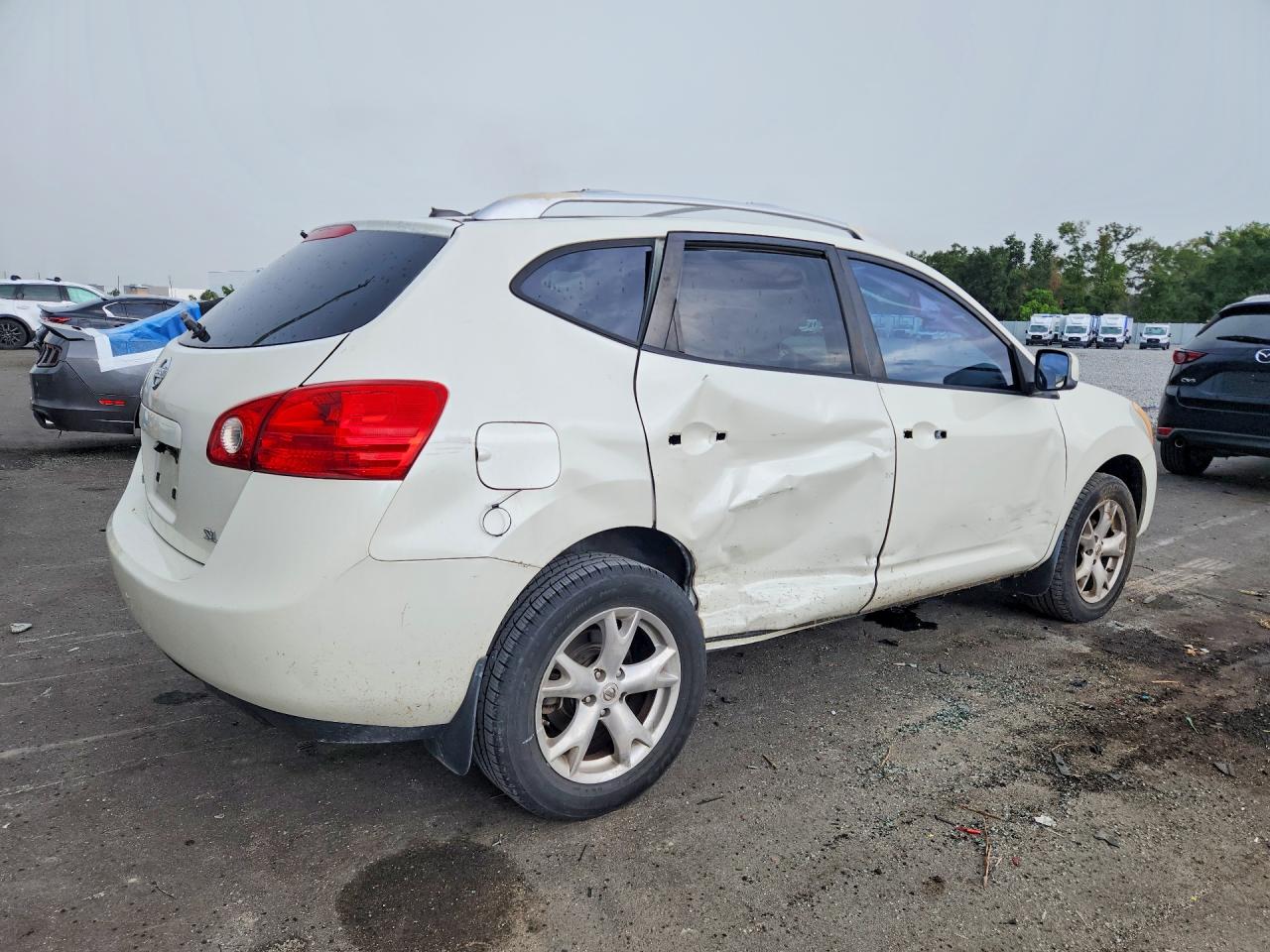 2008 Nissan Rogue S White vin: JN8AS58T18W003111