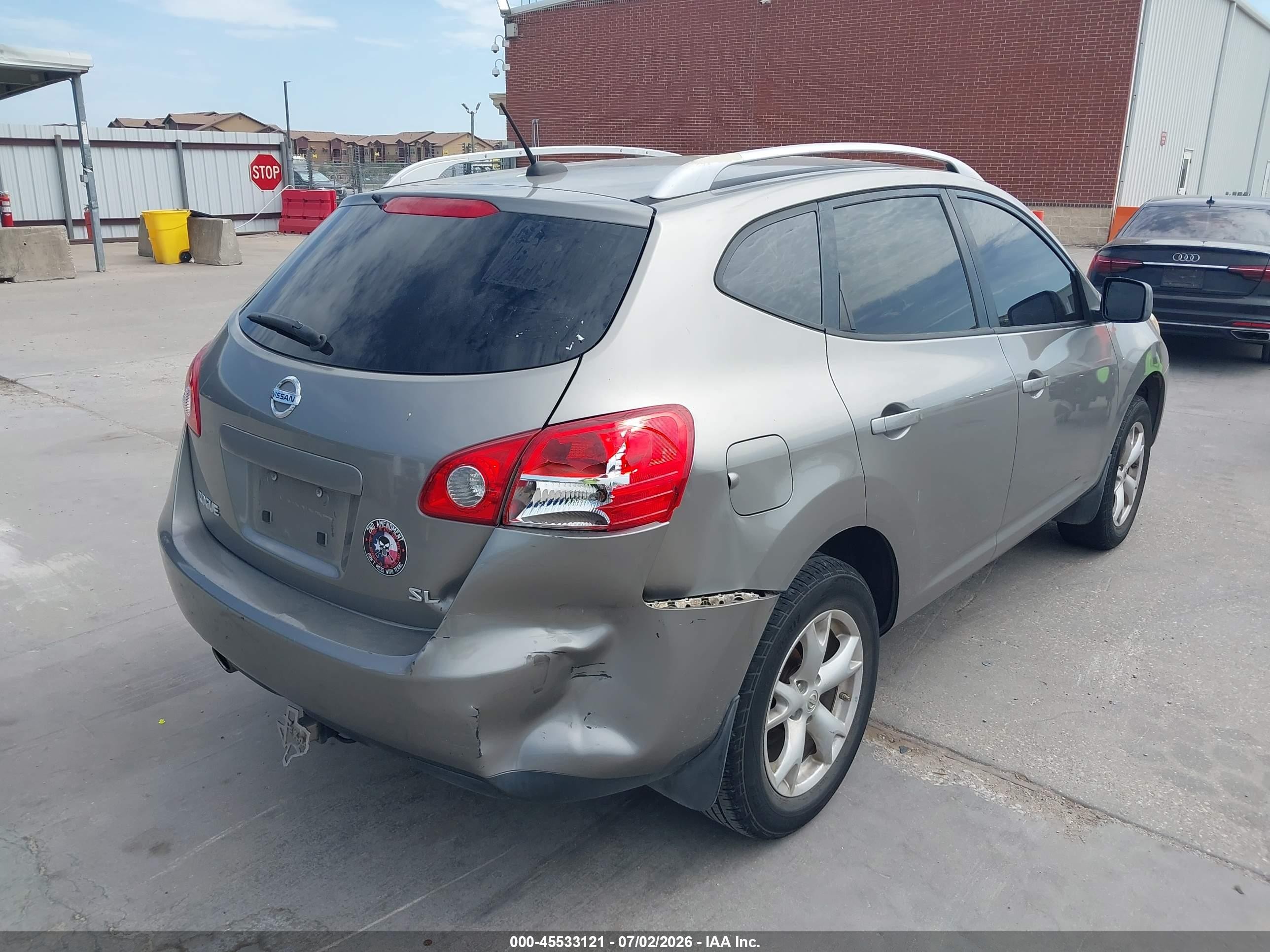 2008 Nissan Rogue Sl Gray vin: JN8AS58T18W003240
