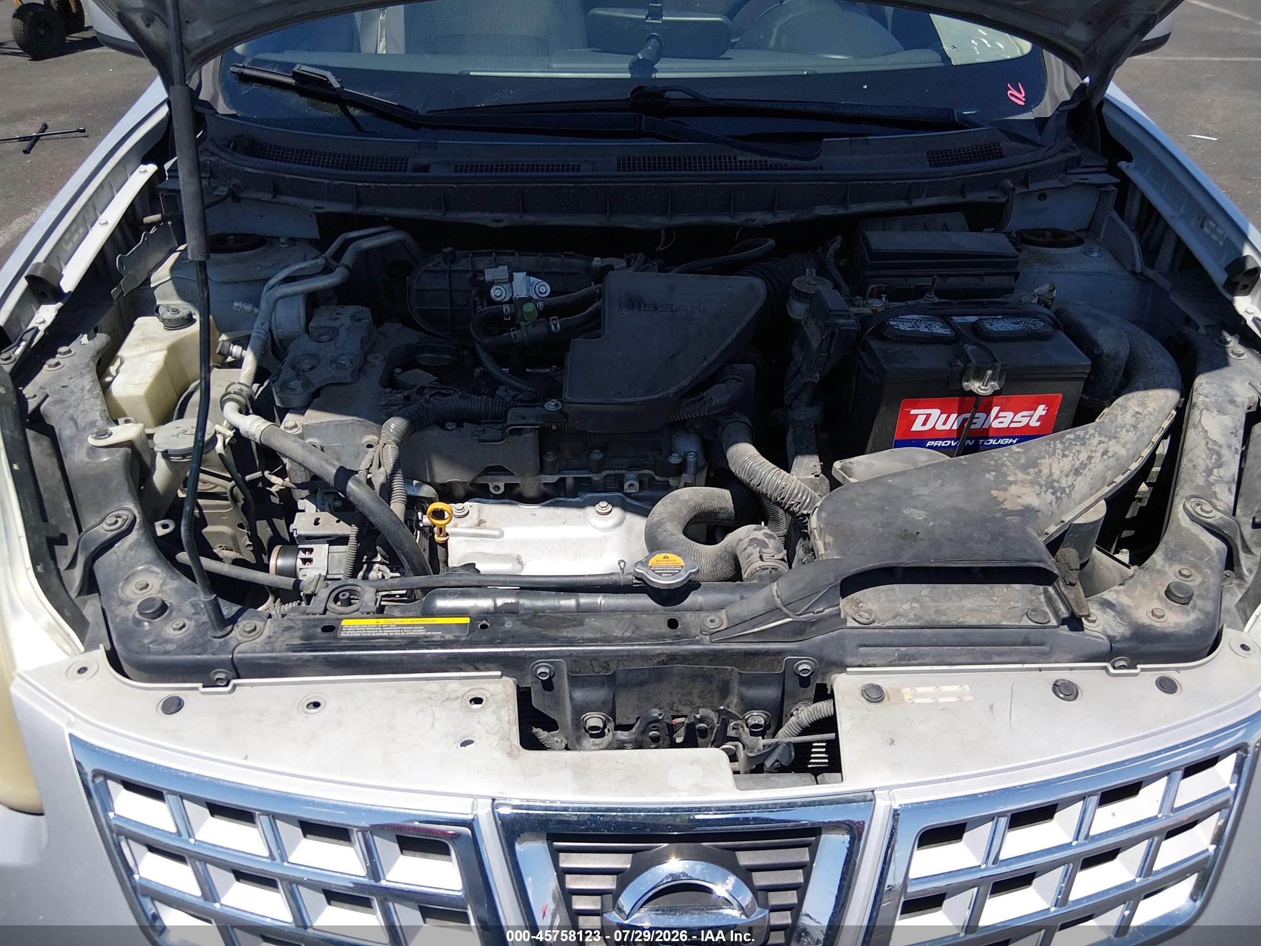2008 Nissan Rogue Sl White vin: JN8AS58T18W008468